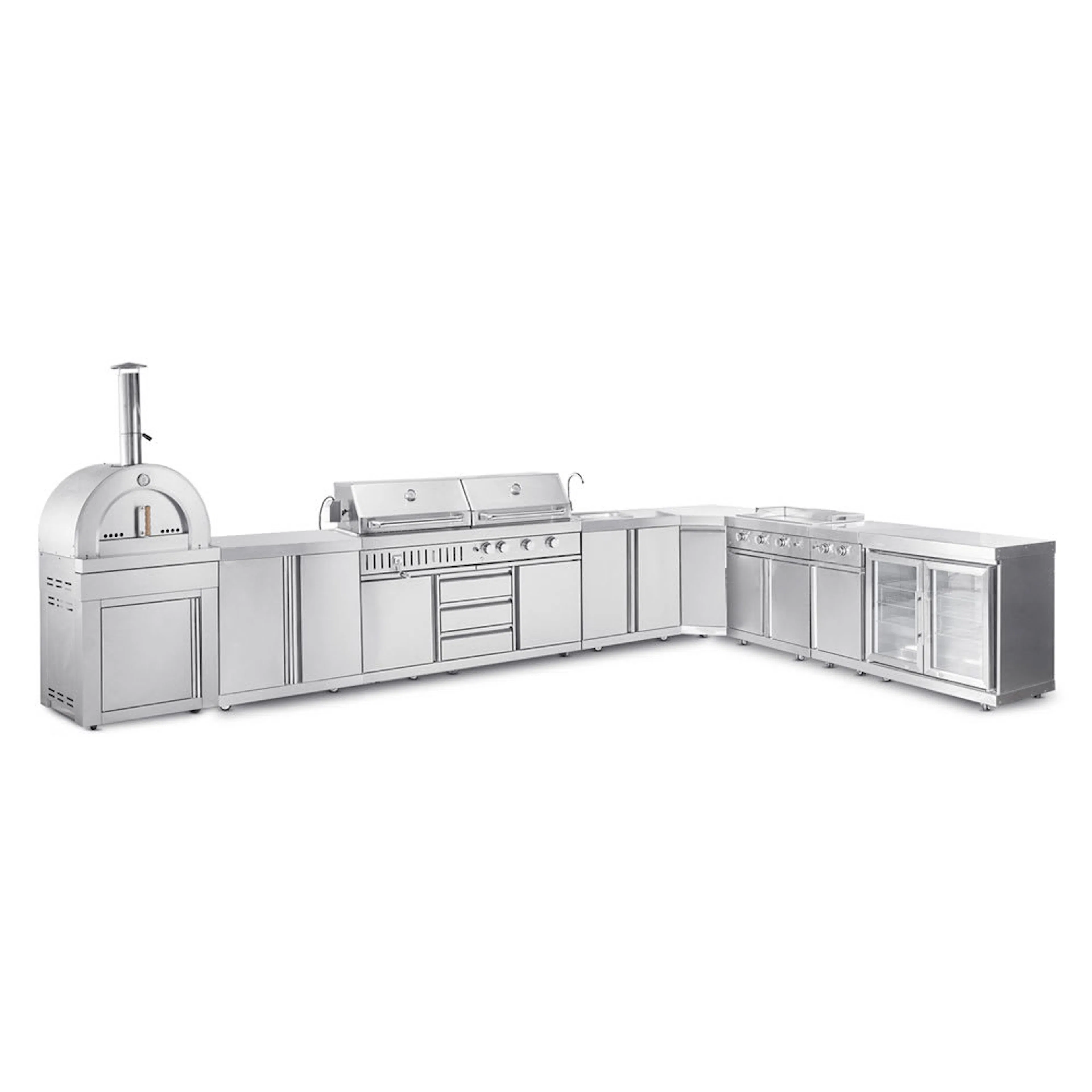 Frittstående Utekjøkken Myoutdoorkitchen Stainless Collection Washington