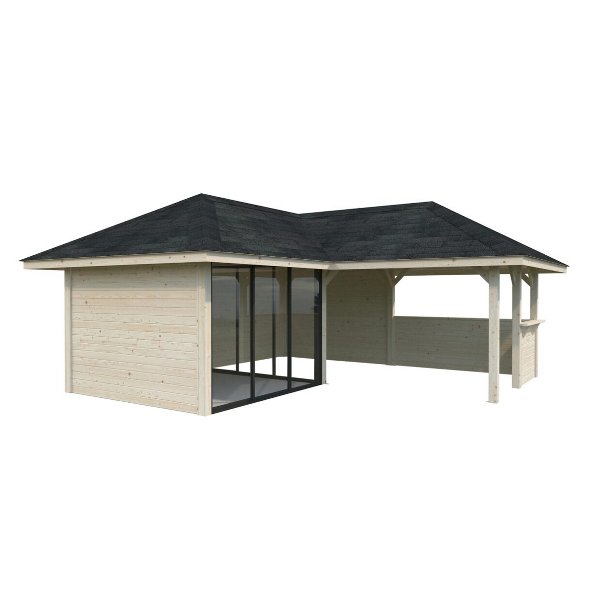 Hagestue Palmako Bianca 24,9 m2 Sett 209 Slide
