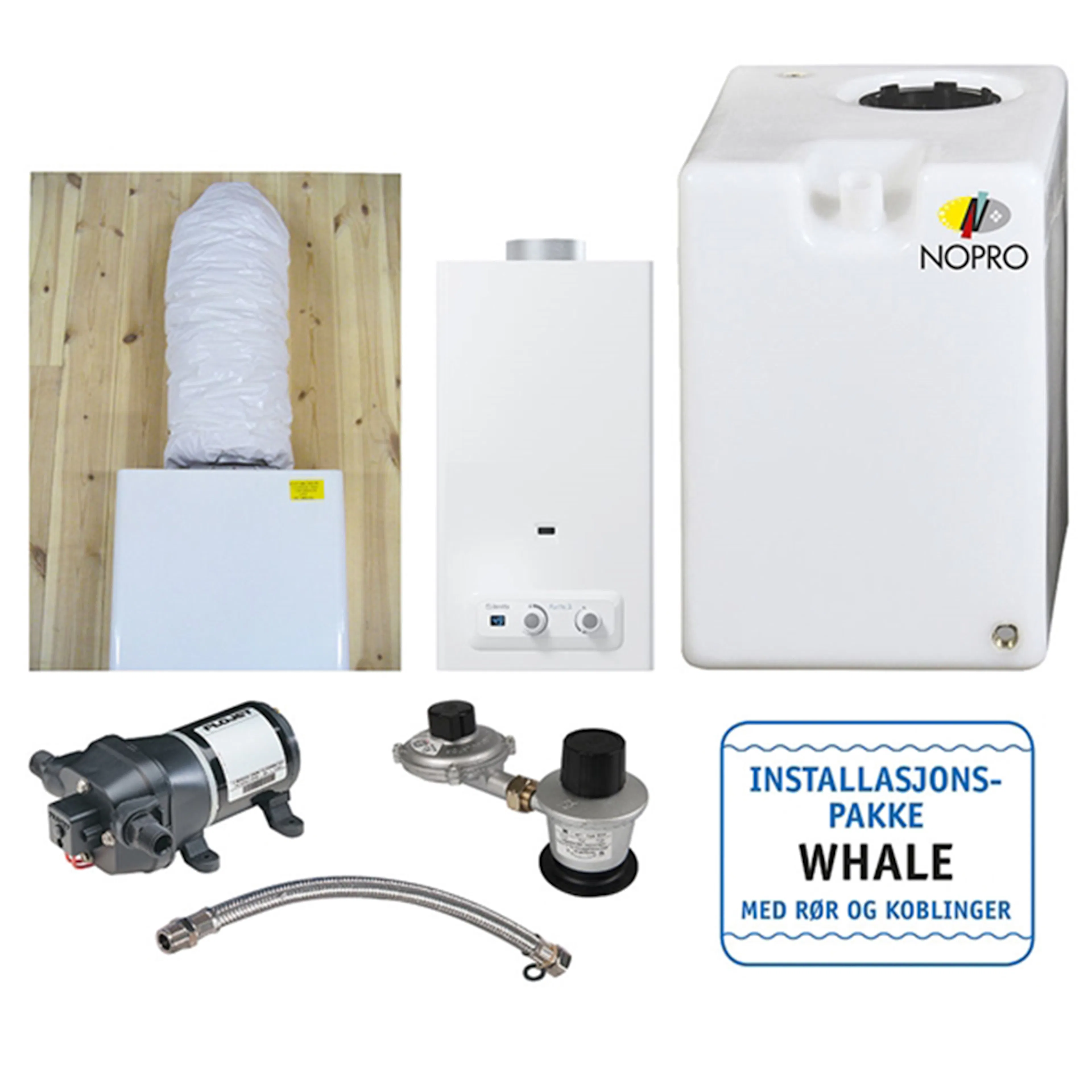 Vannpakke Sunwind 12 volt/ gass