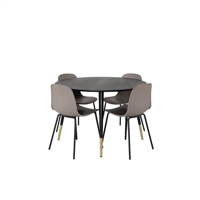 Spisegruppe Venture Home Dipp med 4 Arctic Stoler