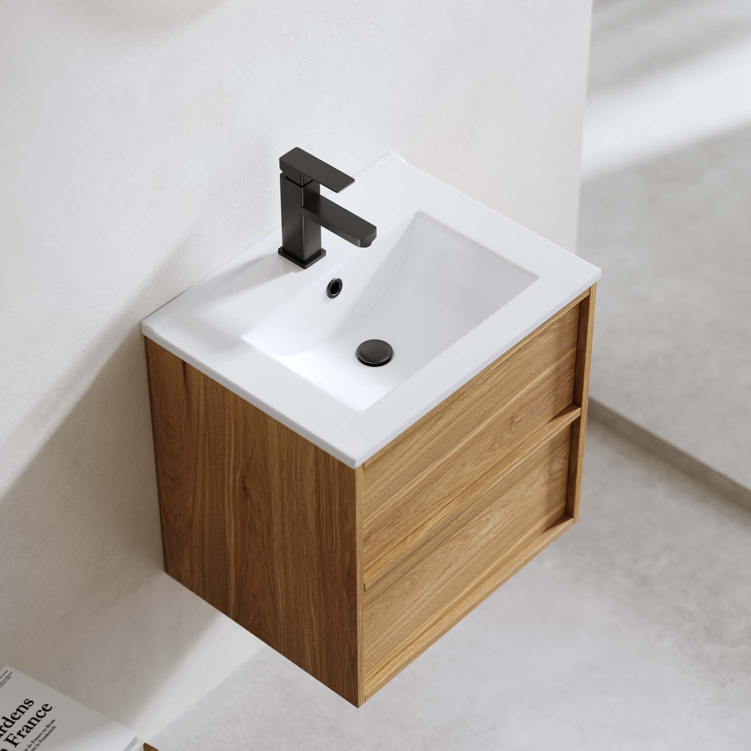 TVÄTTSTÄLLSSKÅP CHARM 500 EK MED TVÄTTSTÄLL 510 mm, Eik