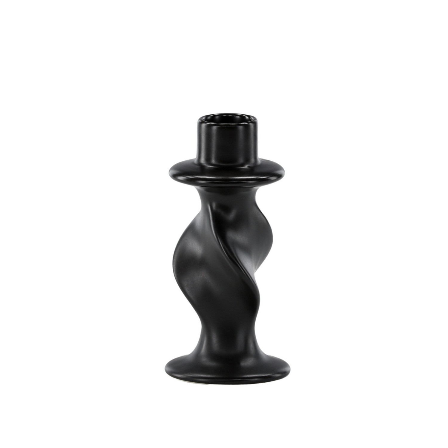 Glory Candlestick - Matte Black - D2*W6*H12cm Mattsort