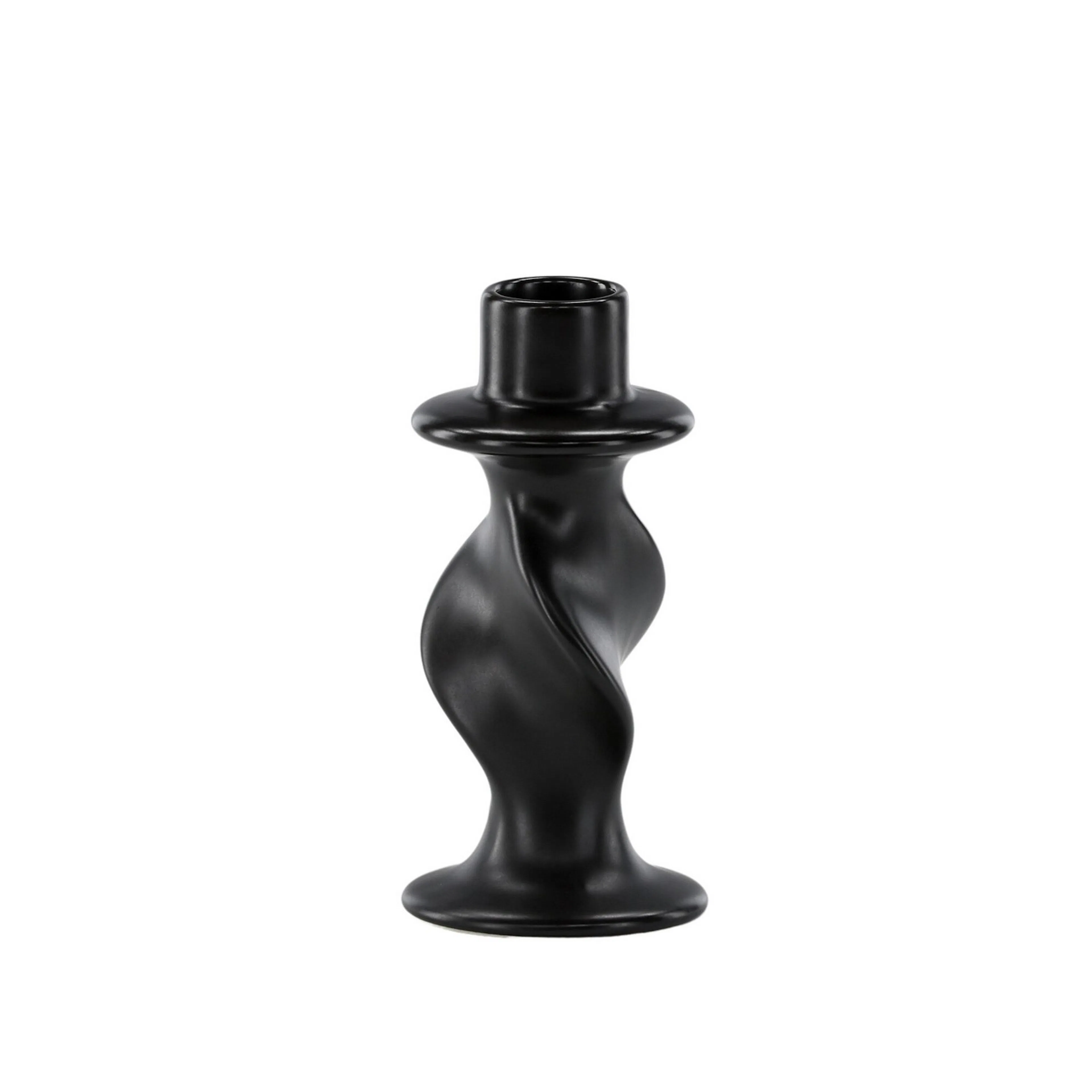 Glory Candlestick - Matte Black - D2*W6*H12cm Mattsort