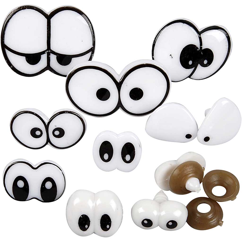 Øyne Creativ Company Morsomme Str 2-3 cm 1 Pk