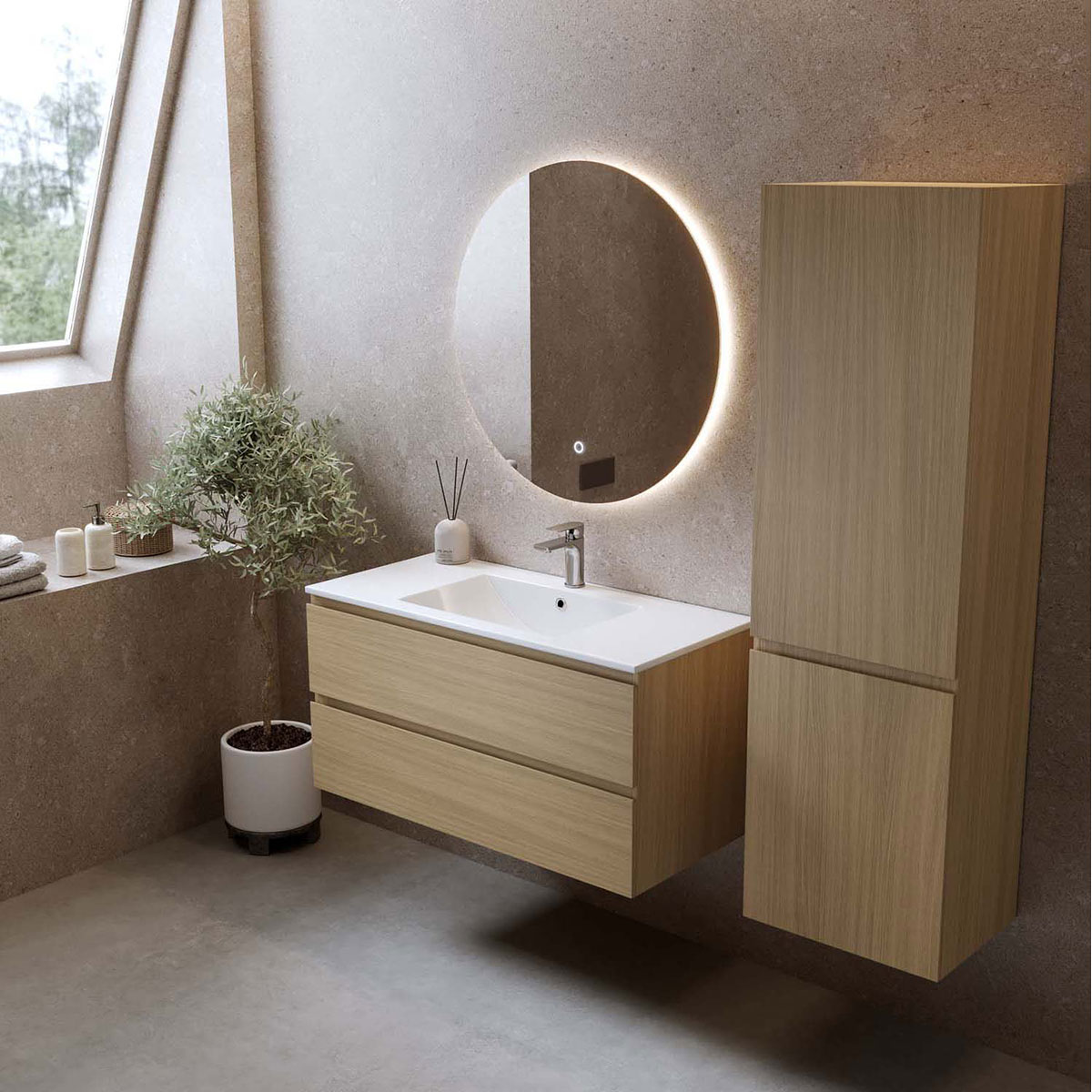 Servantskap Bathlife Eufori Lys Eik