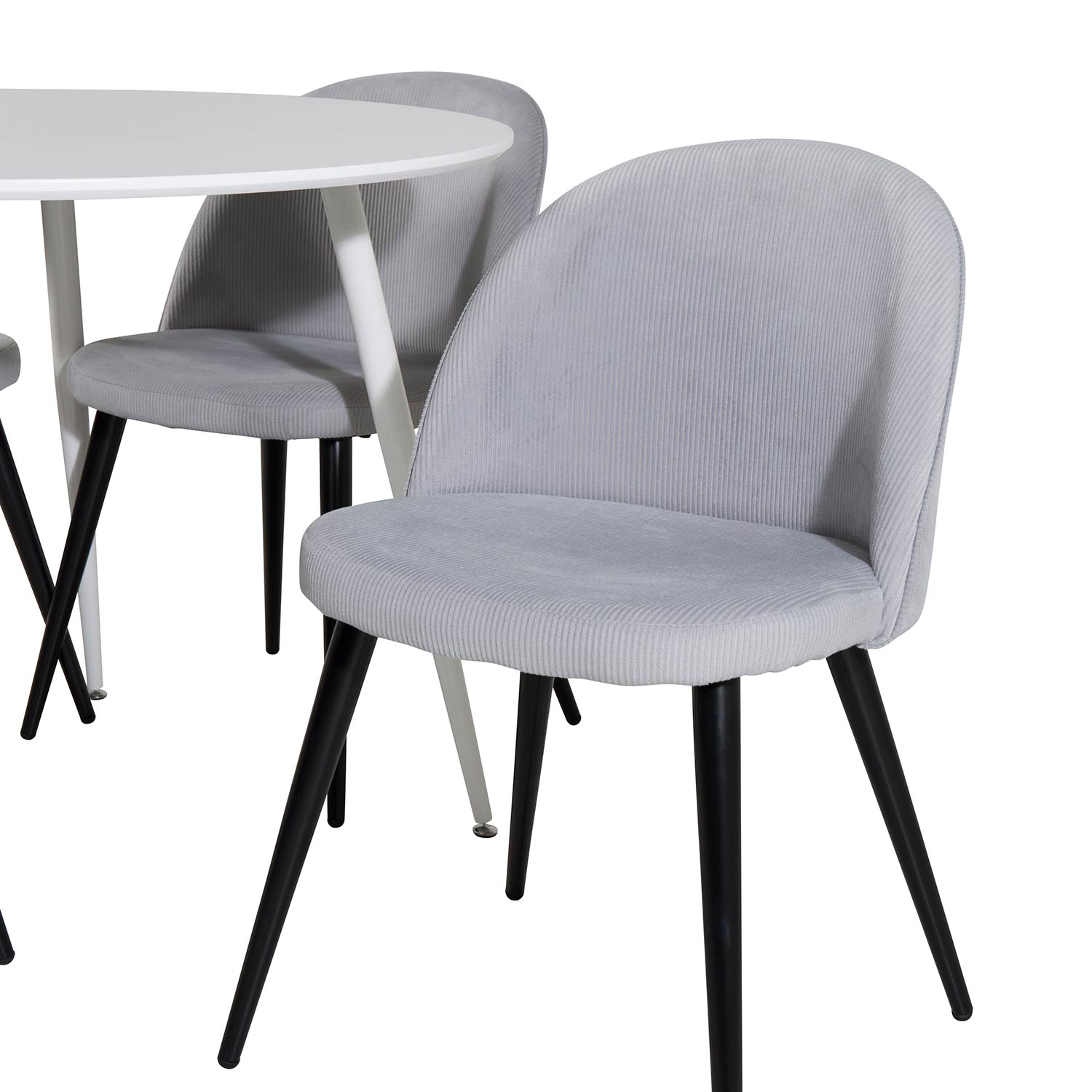 Spisegruppe Venture Home Plake med 4 Valentina Stoler Manchester Rundt
