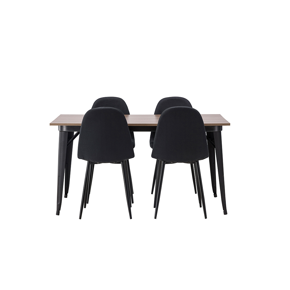 Spisegruppe Venture Home Tempe 140 cm med 4 Polar Stoler