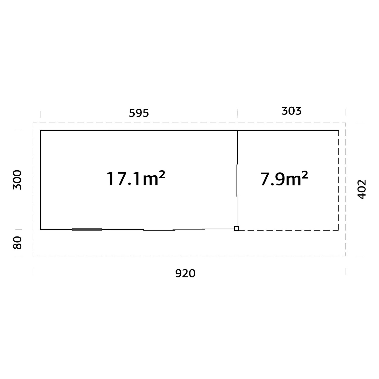 Hagestue Palmako Andrea 17,1 + 8,6 m2