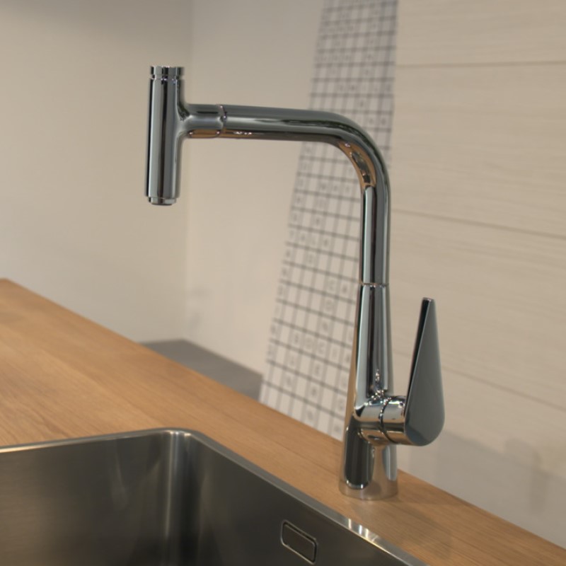 Kjøkkenbatteri Hansgrohe Talis Select S 300 med Uttrekkbar Tut