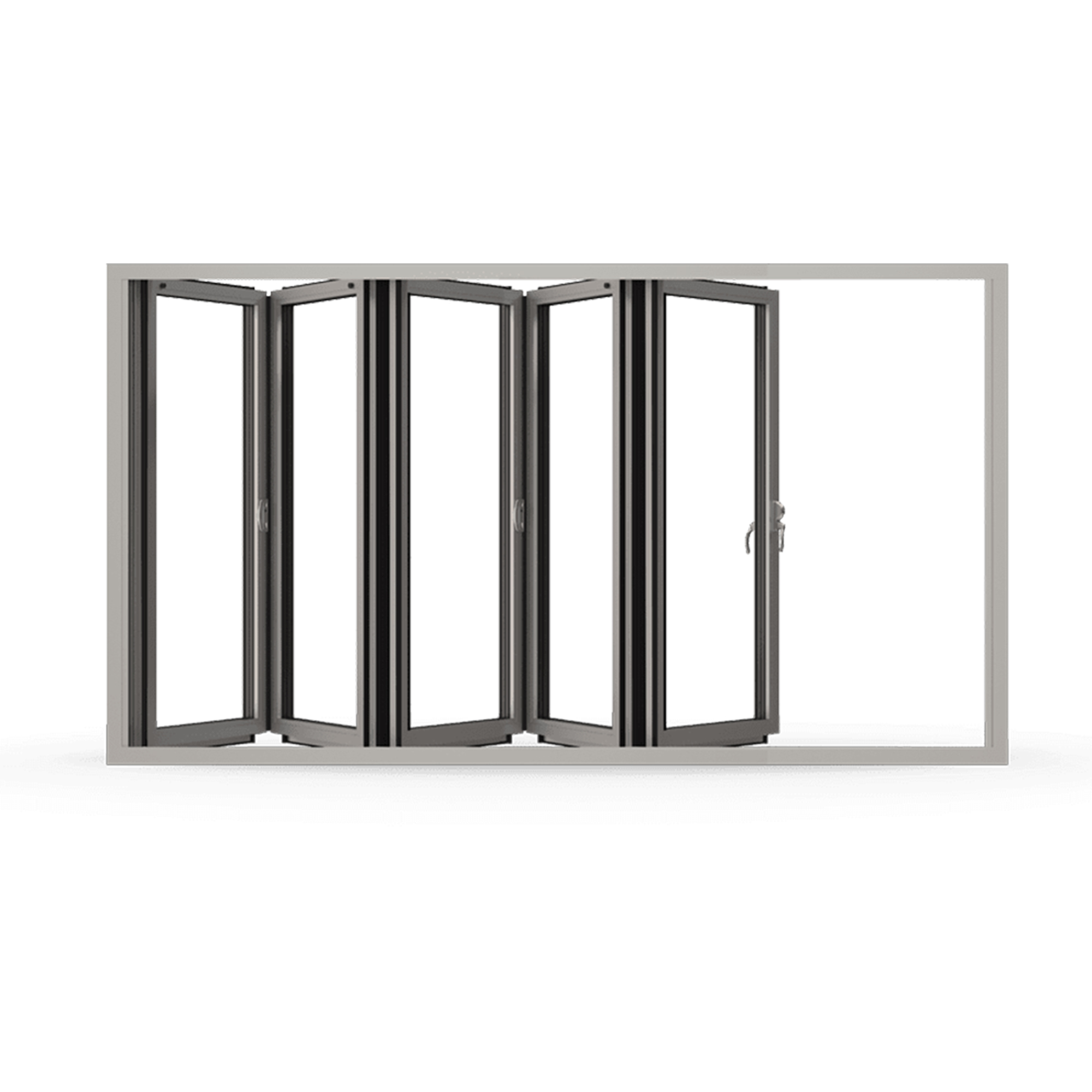 Foldedør NorDan HelAlu 5-dørs Hvit