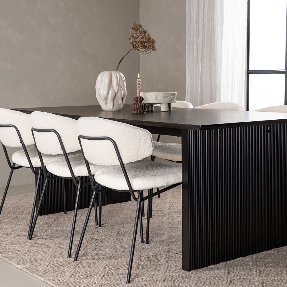 Spisegruppe Venture Home Vail med 6 Chico Stoler