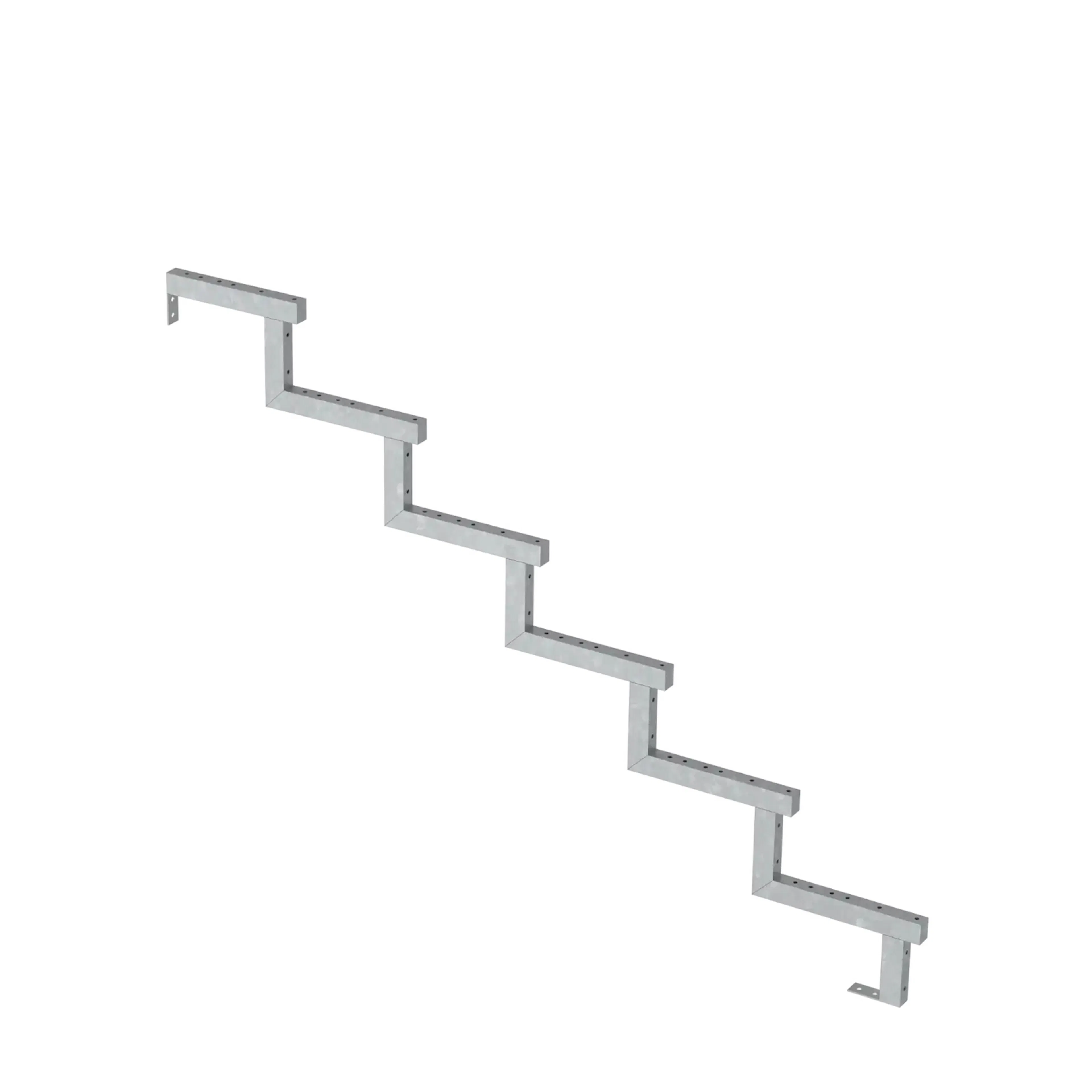 Terrassetrapp PLUS Stål/Tre Trinndybde 25 cm B180