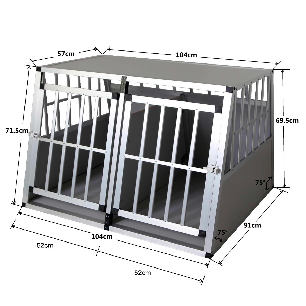 Hundebur Trekker XXL 104x90,5x69,5 cm