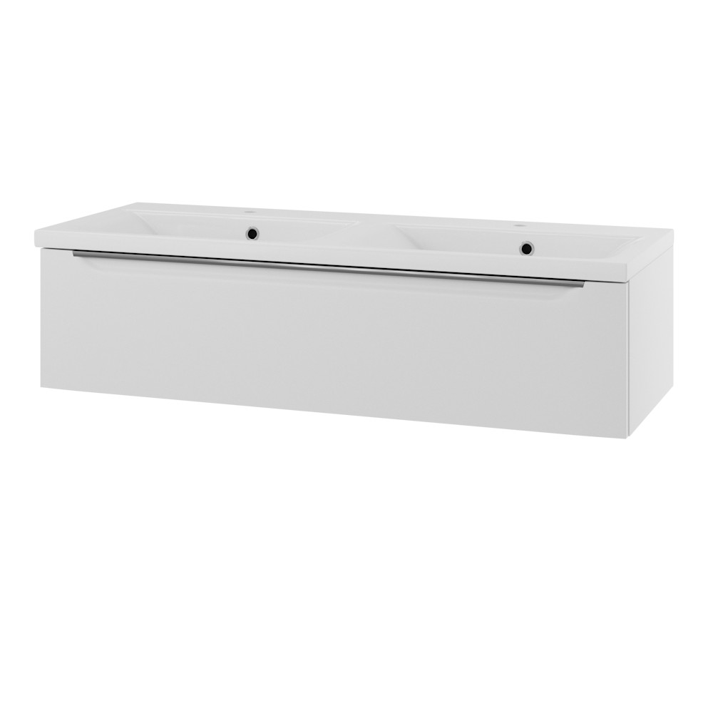 Servantskap Linn Bad Mari 120 cm 1 Skuff Dobbel