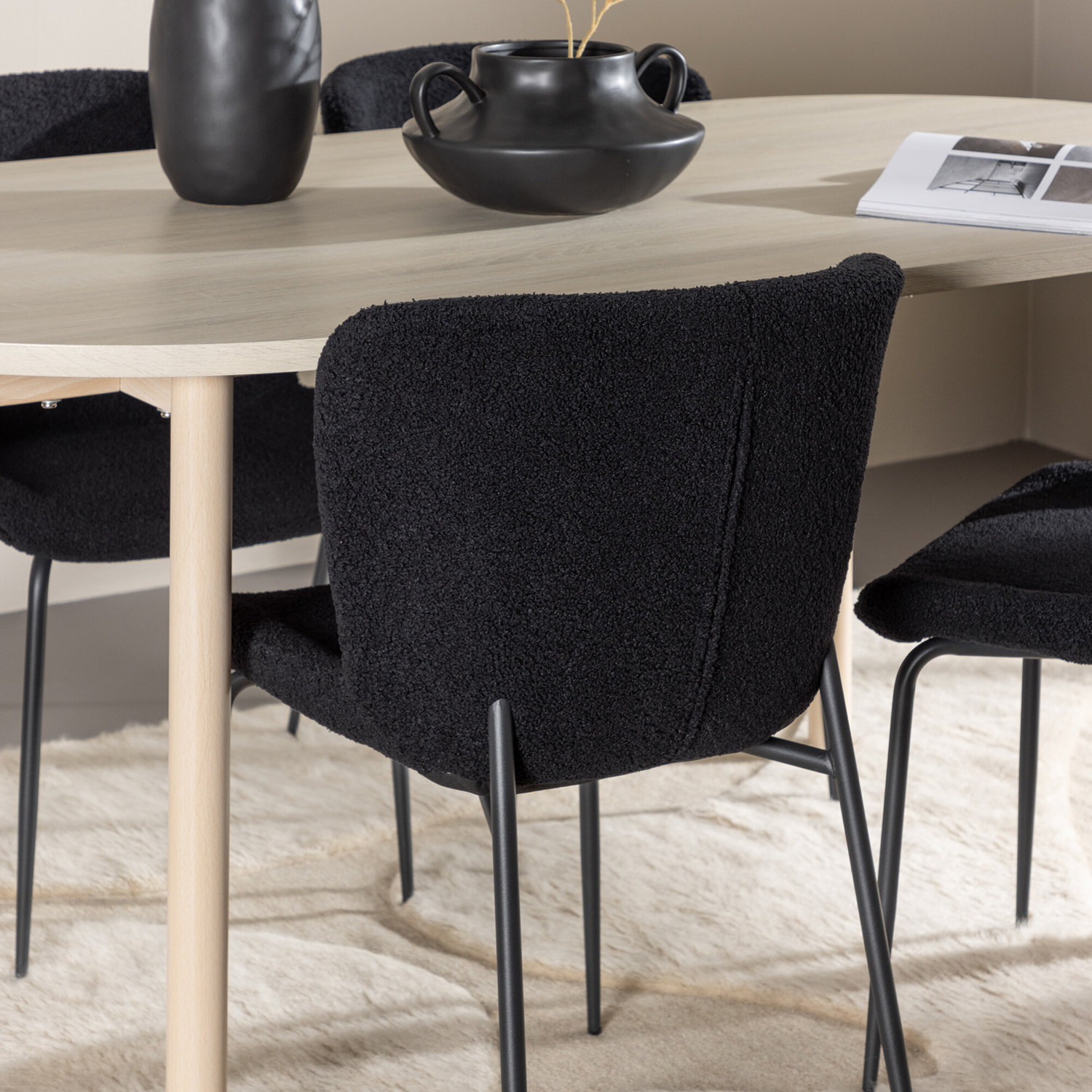 Spisegruppe Venture Home Andy 180 med 4 stk Modesto Stoler