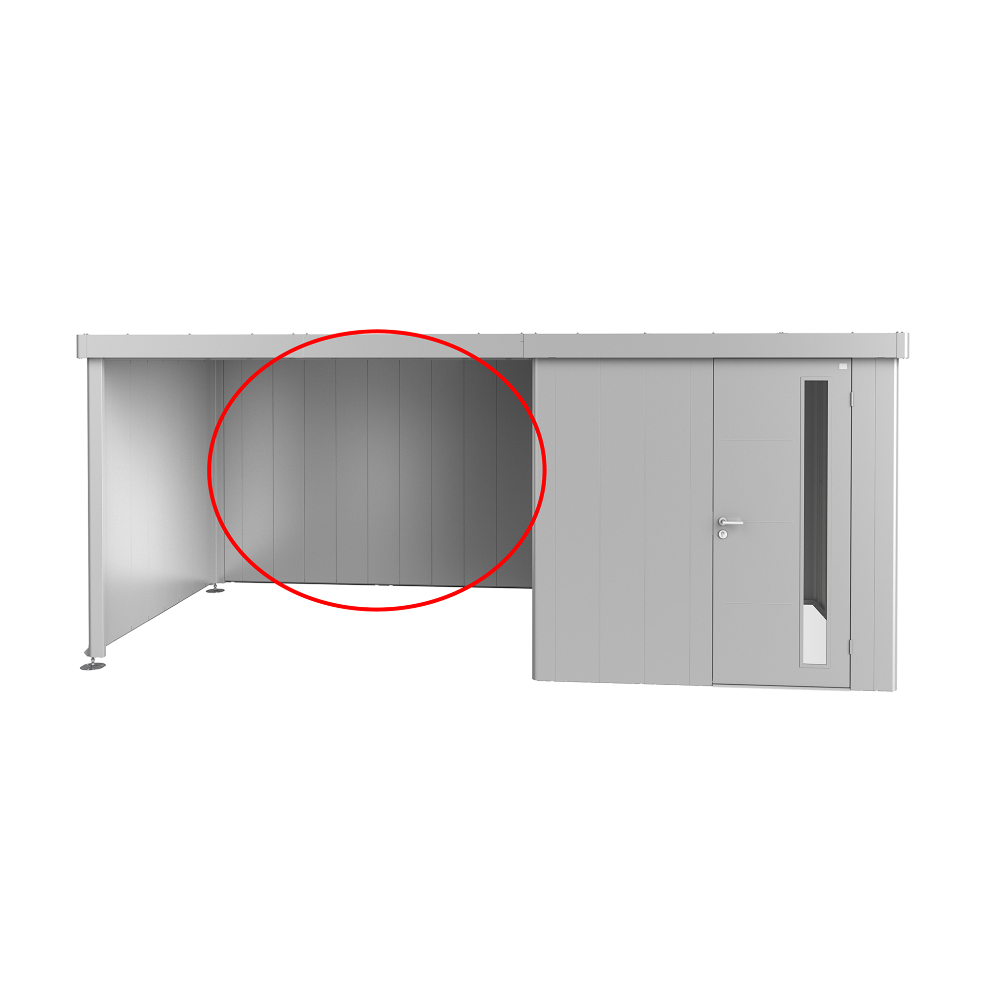 Bakvegg Biohort for Redskapsbod Neo