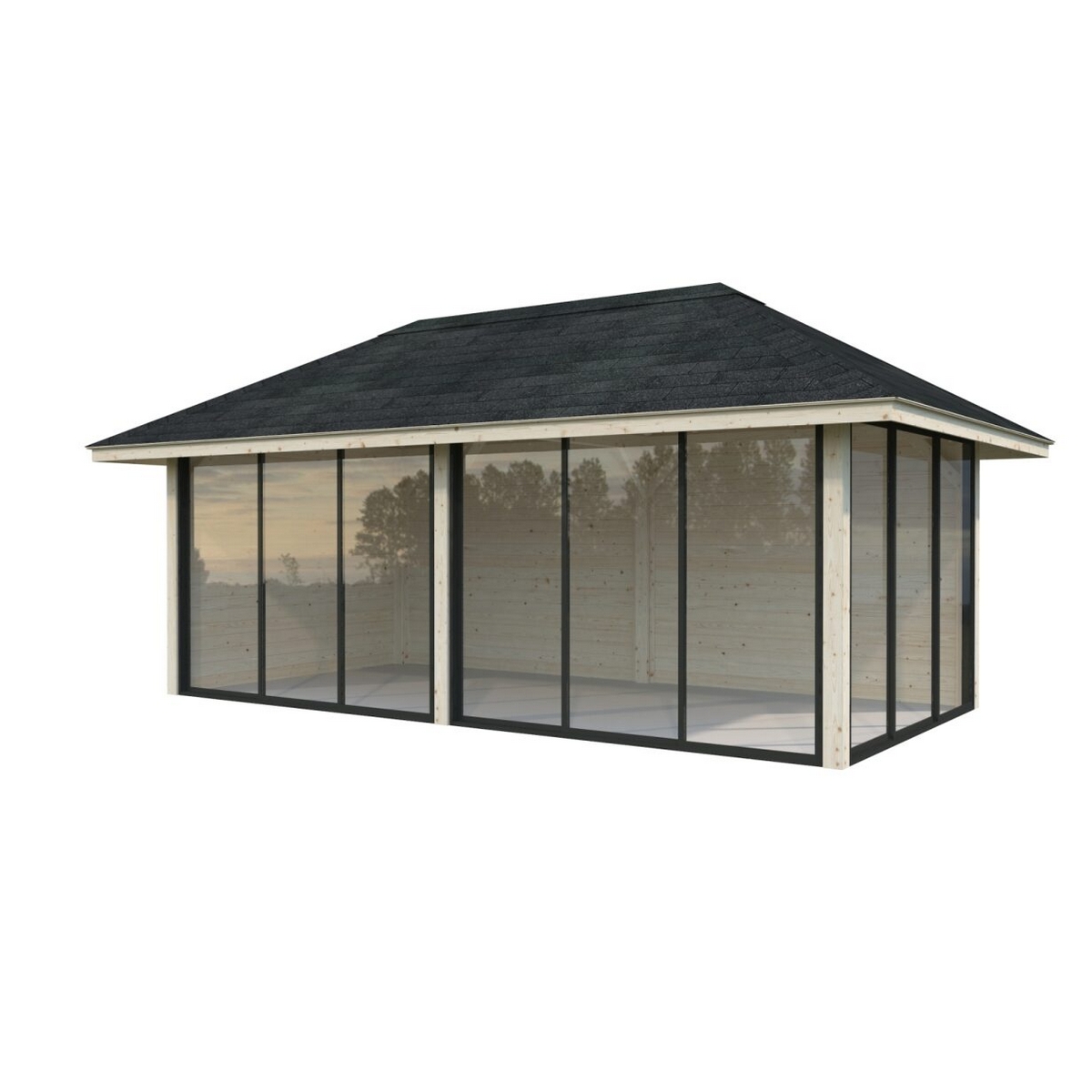 Hagestue Palmako Bianca 16,6 m2 Sett 202 Slide