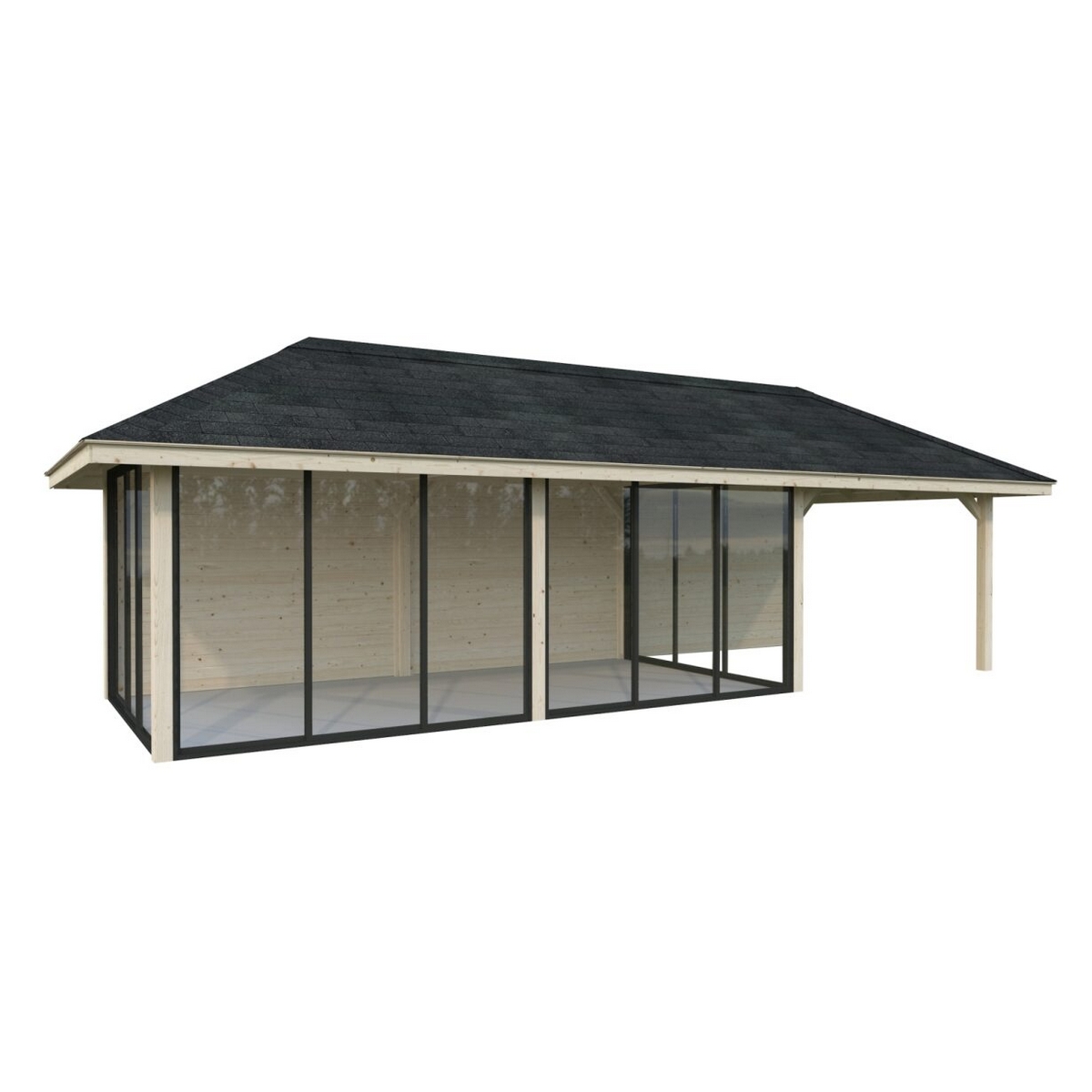 Hagestue Palmako Bianca 24,9 m2 Sett 218 Slide