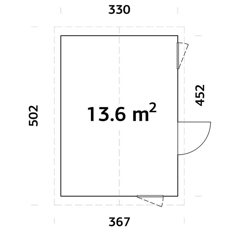 Anneks Palmako Hedwig 13,6 m2