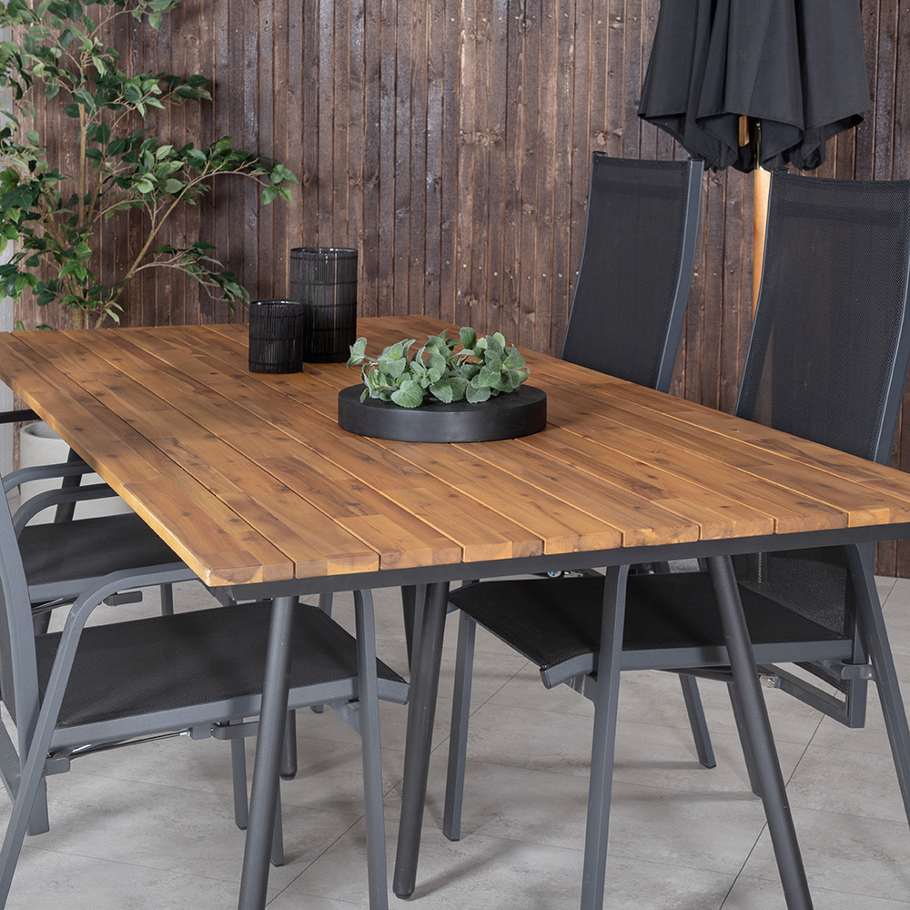 Spisegruppe Venture Home Chane med 4 Curz Spisestoler