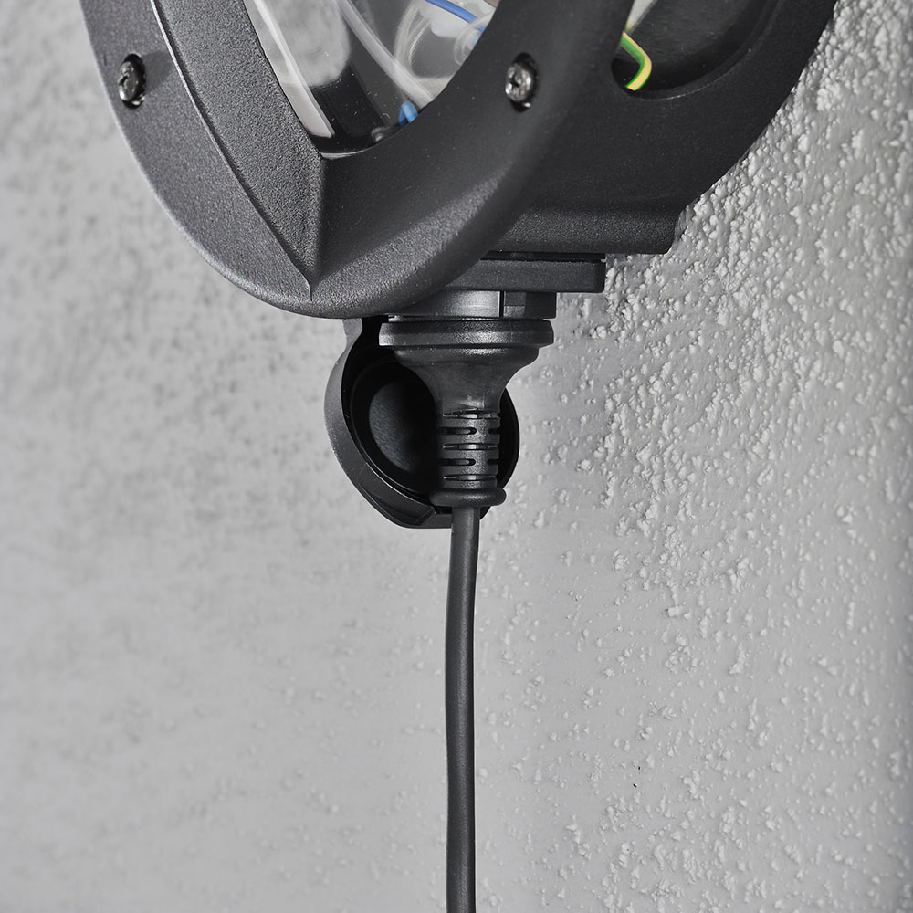 Vegglampe Gnosjö Konstsmide Oden E27 Stikkontakt