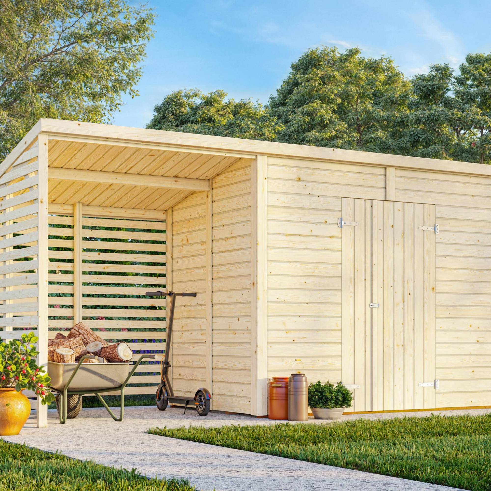 Redskapsbod Palmako Leif 4,5 + 2,9 m2