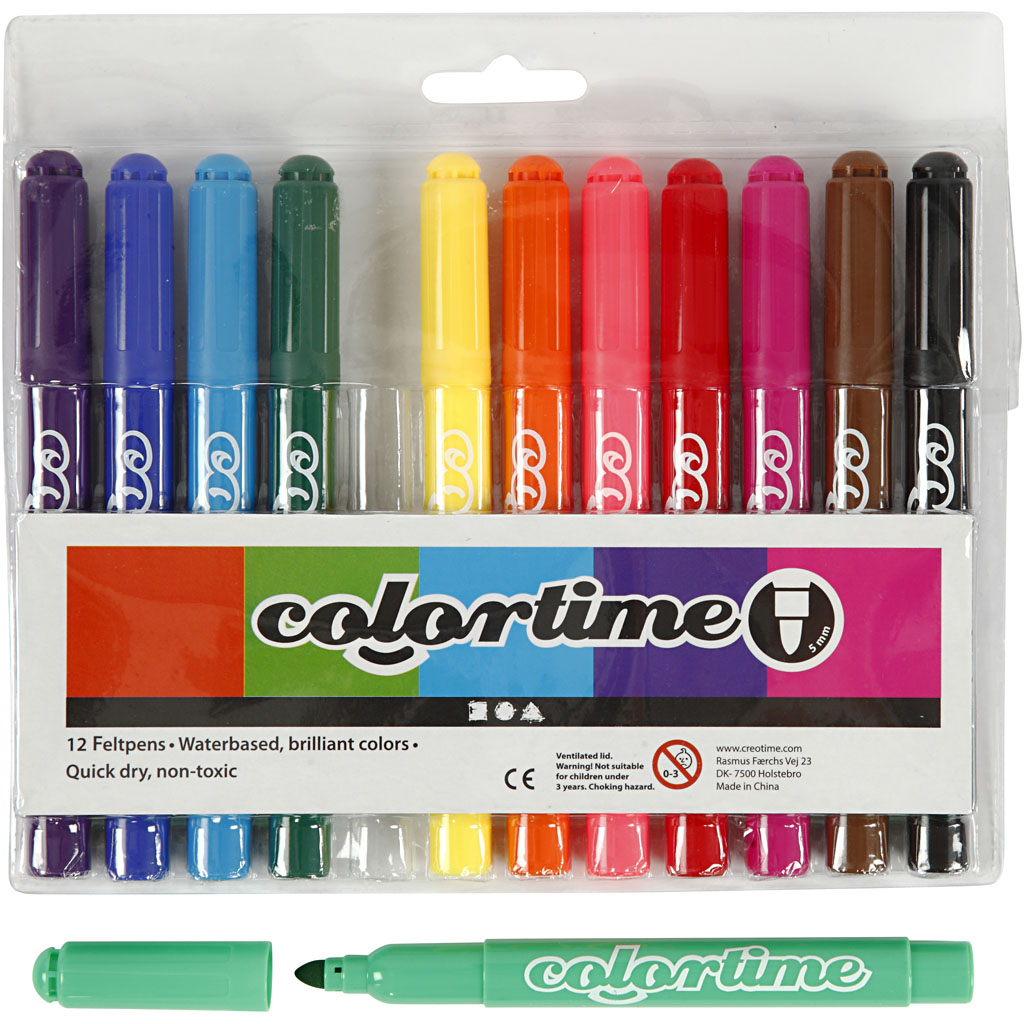Tusjpenner Creativ Company Colortime Strek 5 mm 1 Pk
