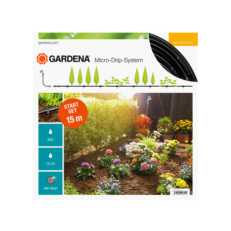 Vanningsstartsett Gardena Micro-Drip-System S for Planterekker