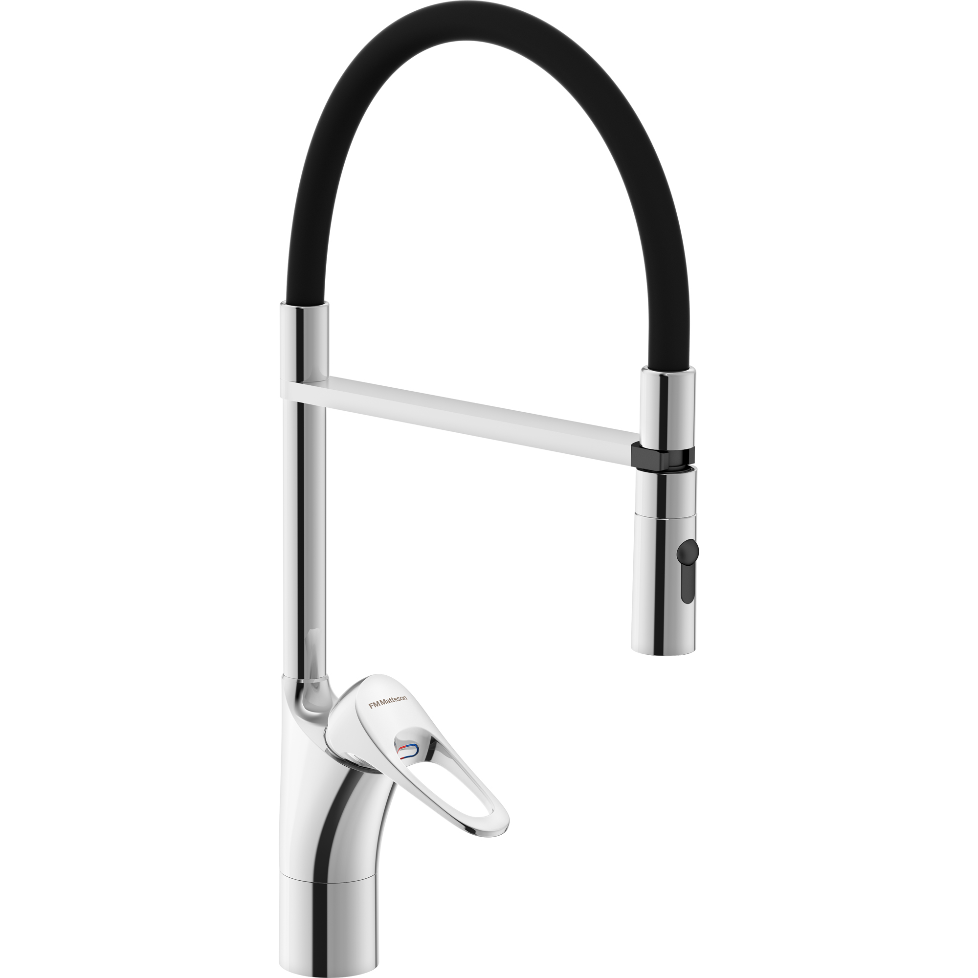K&ouml;ksblandare Standard FM Mattsson 9000XE med Flexi-pip och Handdusch i Krom
