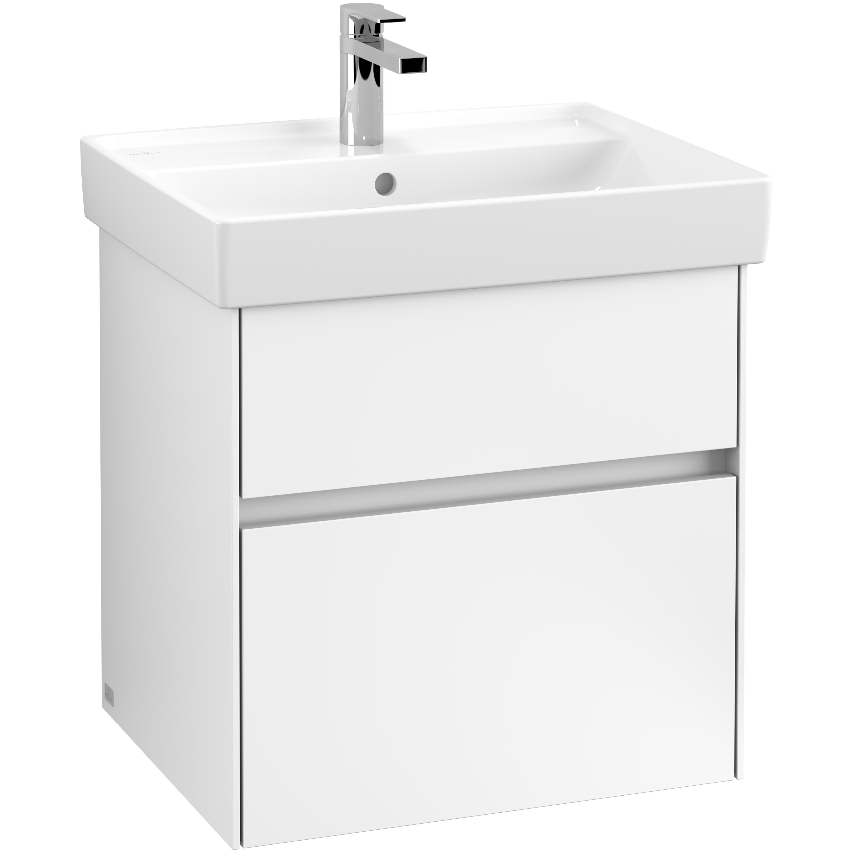 Tvättställsskåp Villeroy & Boch Collaro med 2 Lådor för Inbyggt Tvättställ | badrum - badrumsmobler - tvattstallsskap-och-kommod | KakelKungen