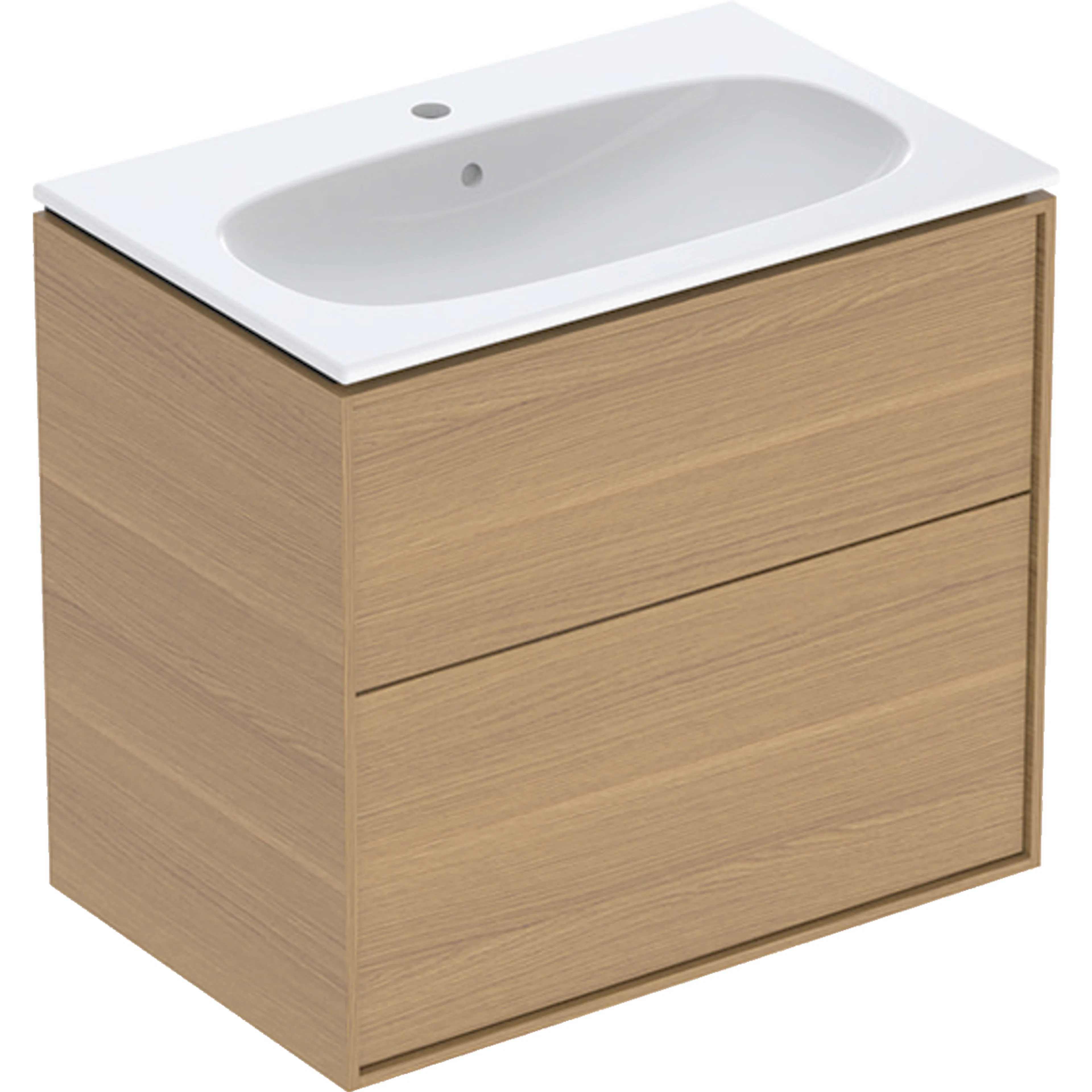 Servantskap Ifö Sense Art Smal Design 75 med 2 Skuffer