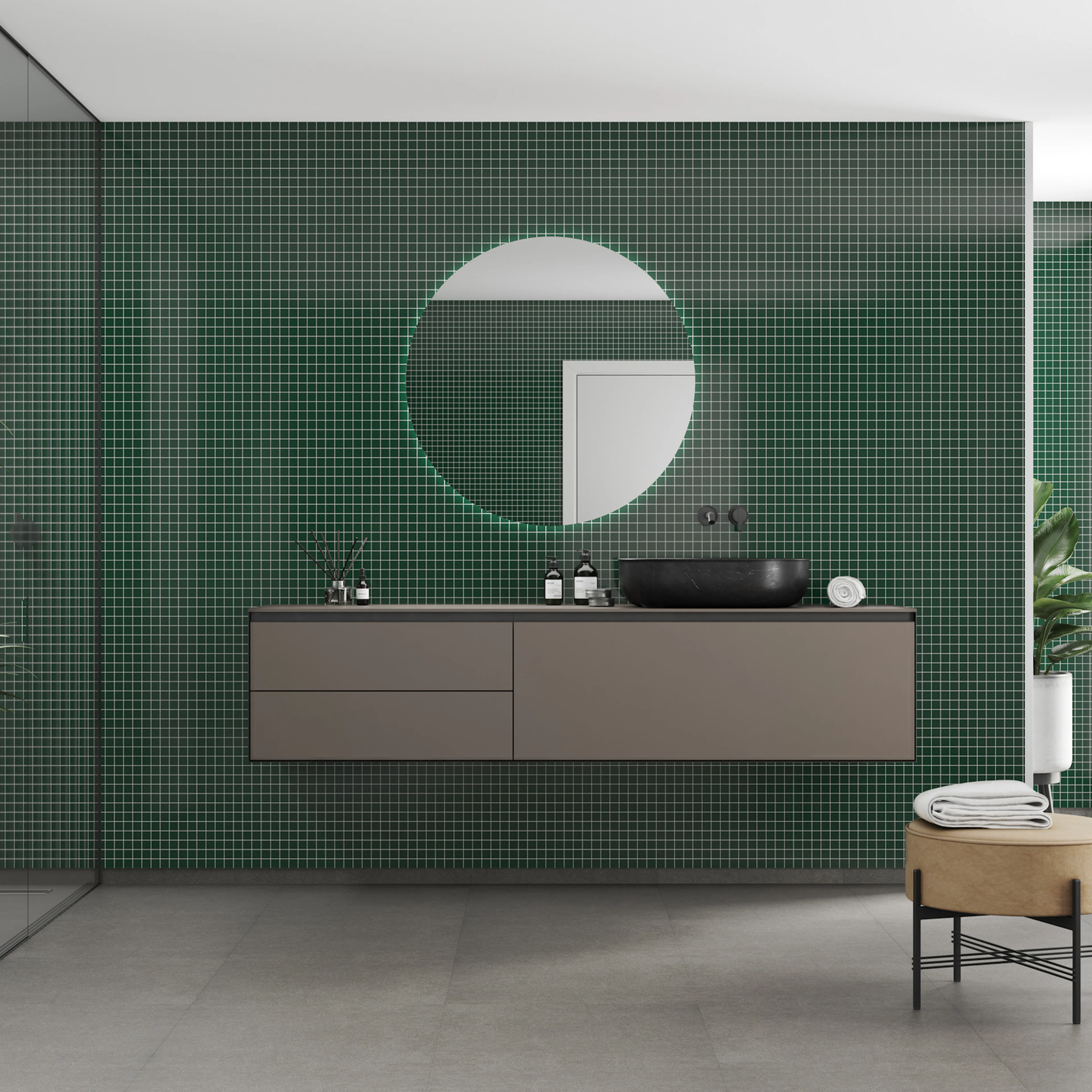 Baderomspanel Fibo 5231-M0303 Bottle Green