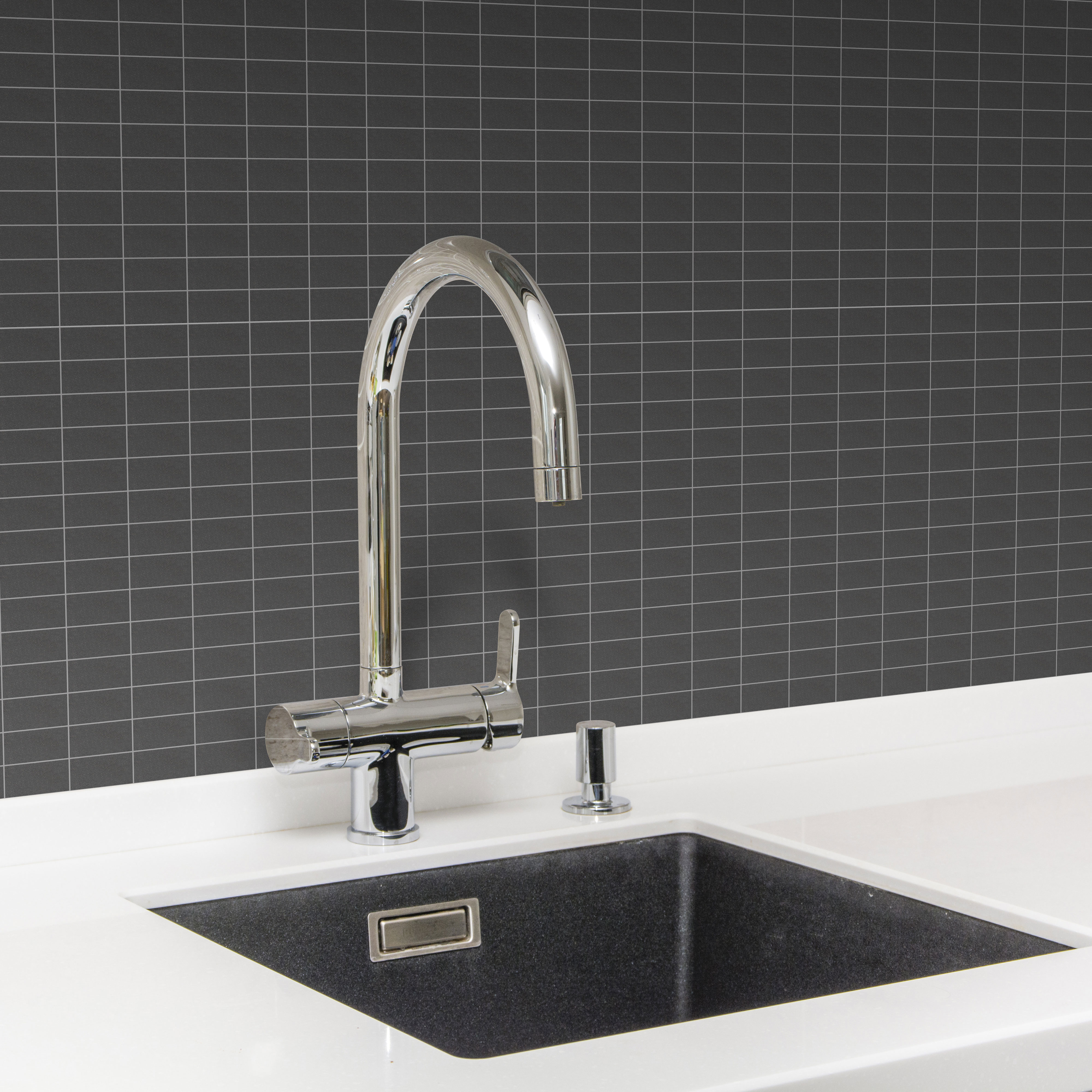 Klinkermosaik Arredo Ardesia Svart 2,3x4,8 cm