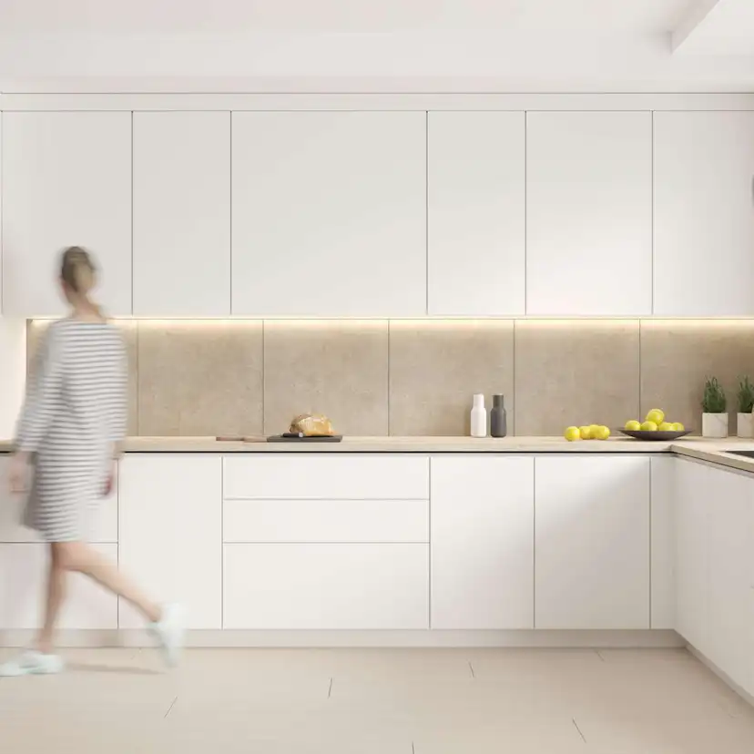 Kitchen Board Fibo 2490-KM10 Rough Cement