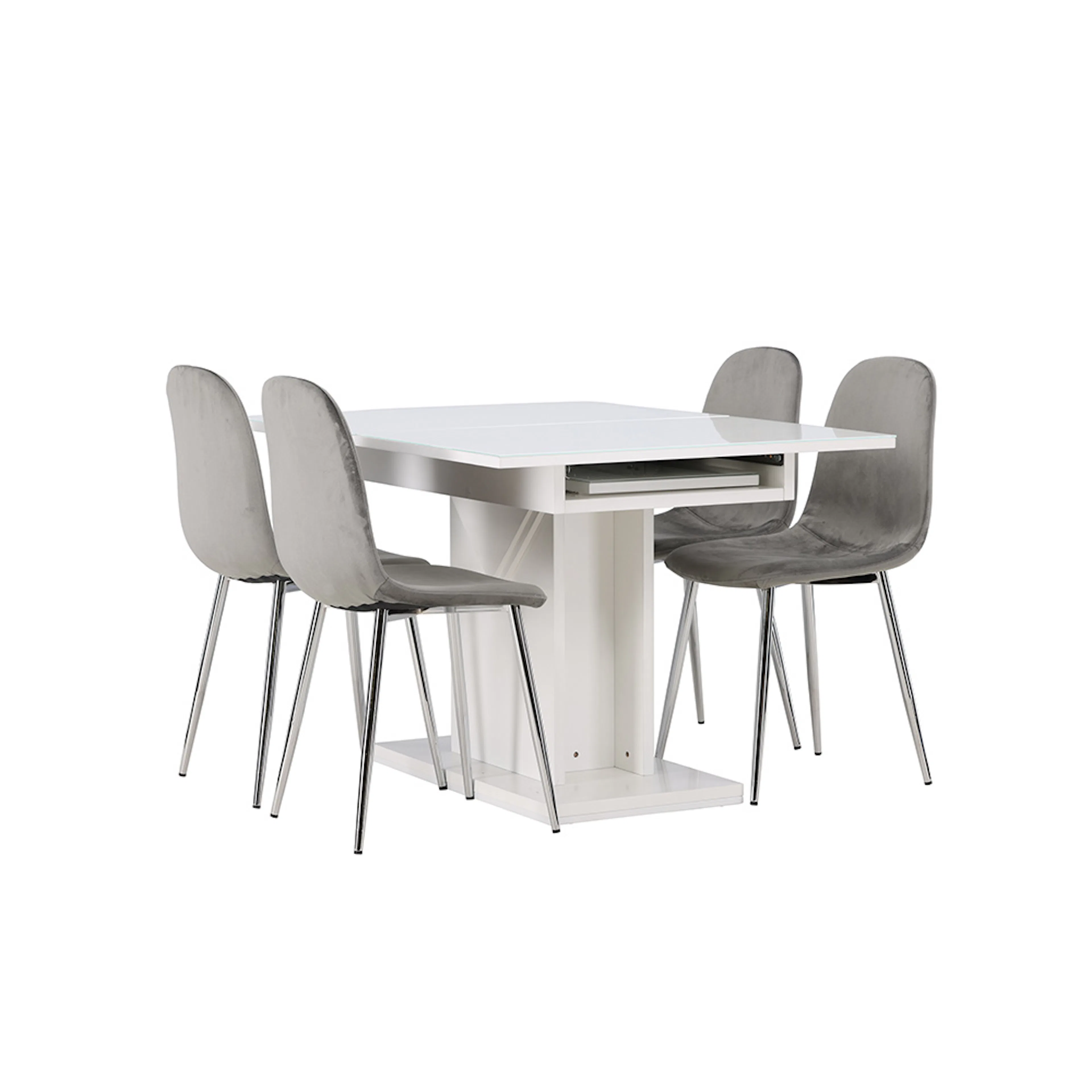 Spisegruppe Venture Home Pluto med 4 Eva Stoler