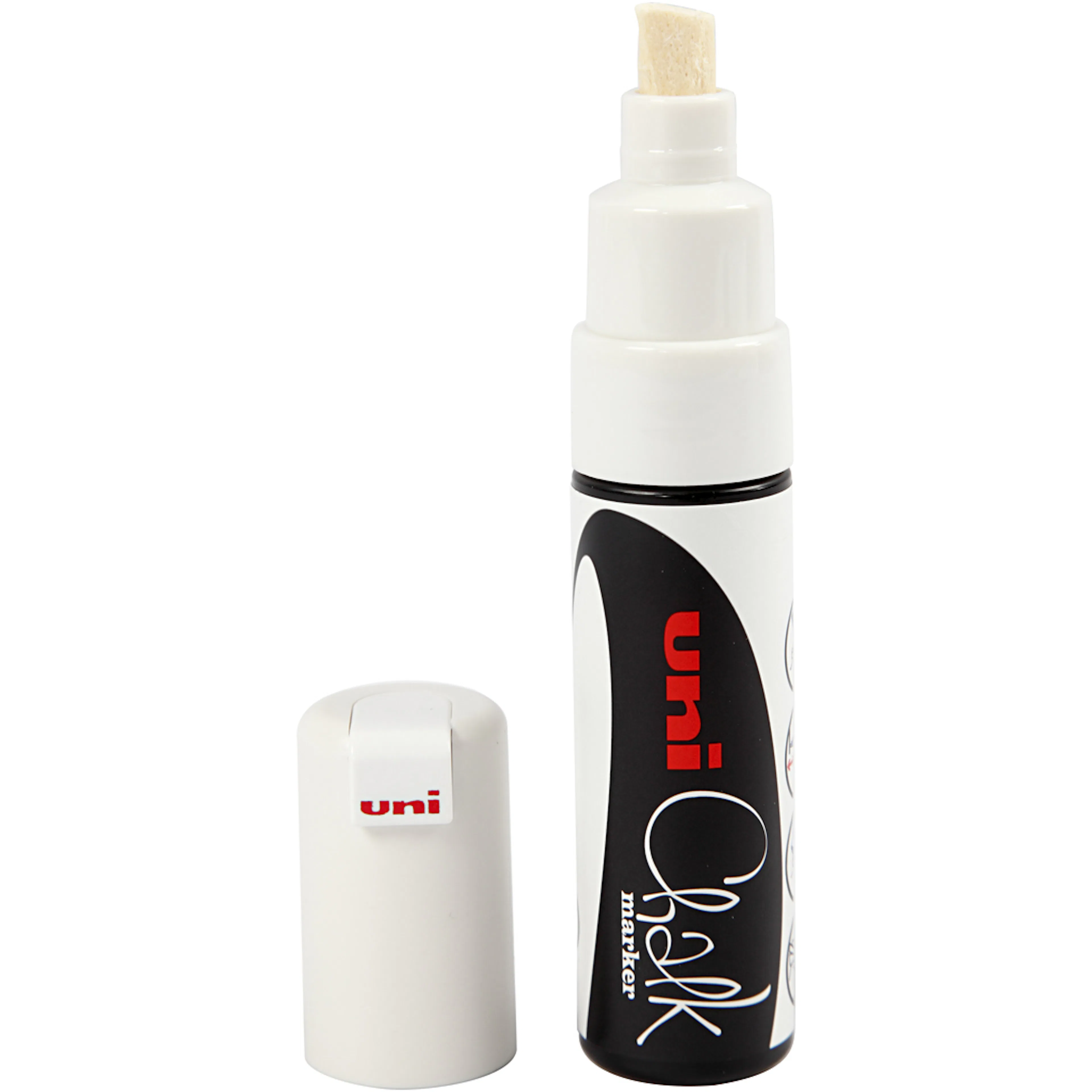 Chalk Marker, vit, spets 8 mm, 1 st. Hvit