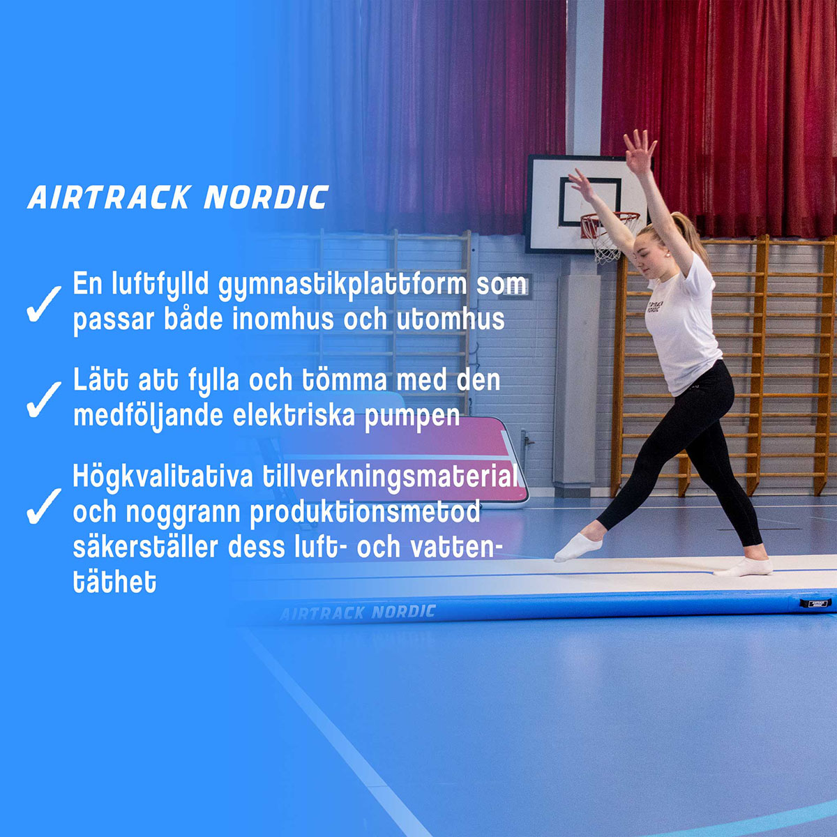 Treningsmatte AirTrack Nordic Standard