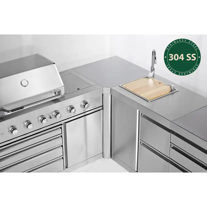 Frittstående Utekjøkken Myoutdoorkitchen Stainless Collection Sacramento