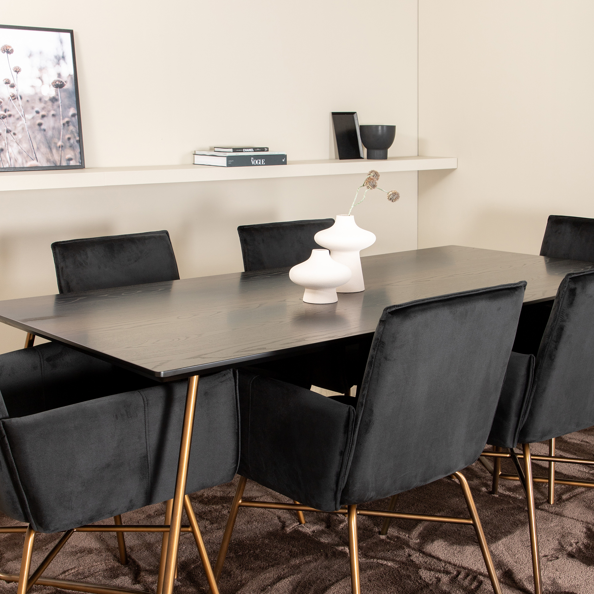 Spisegruppe Venture Home Annika med 6 Annika Stoler