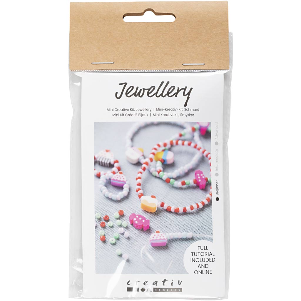 Smykker Creativ Company Mini DIY Kit  Elastisk Armbånd og Ring