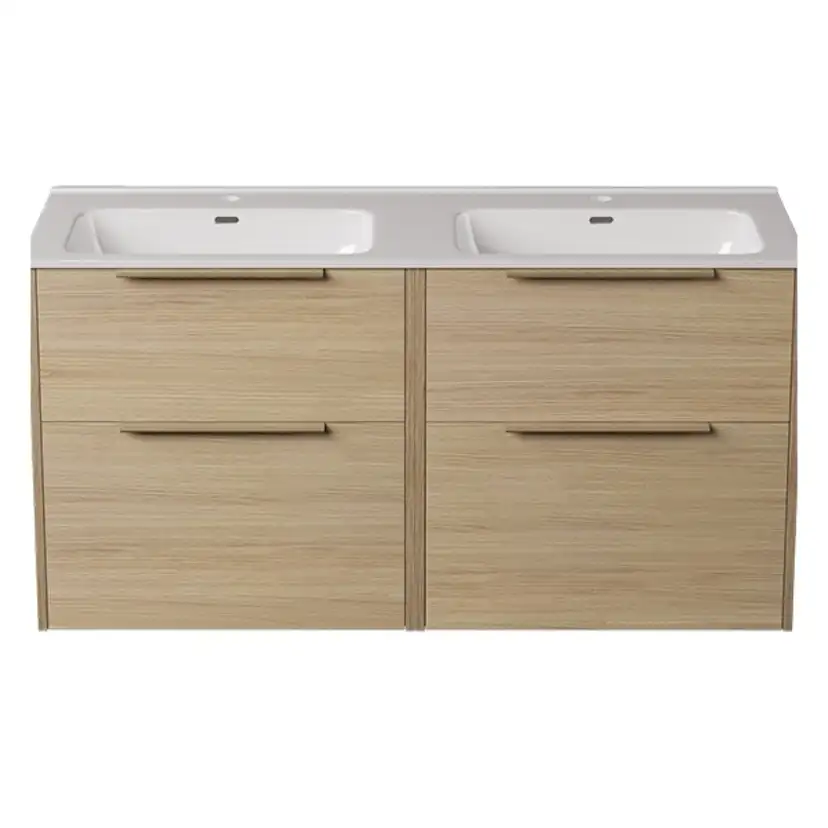 Servantskap FOSSBAD Innovent B120 (2x60) for Heldekkende Dobbel Servant