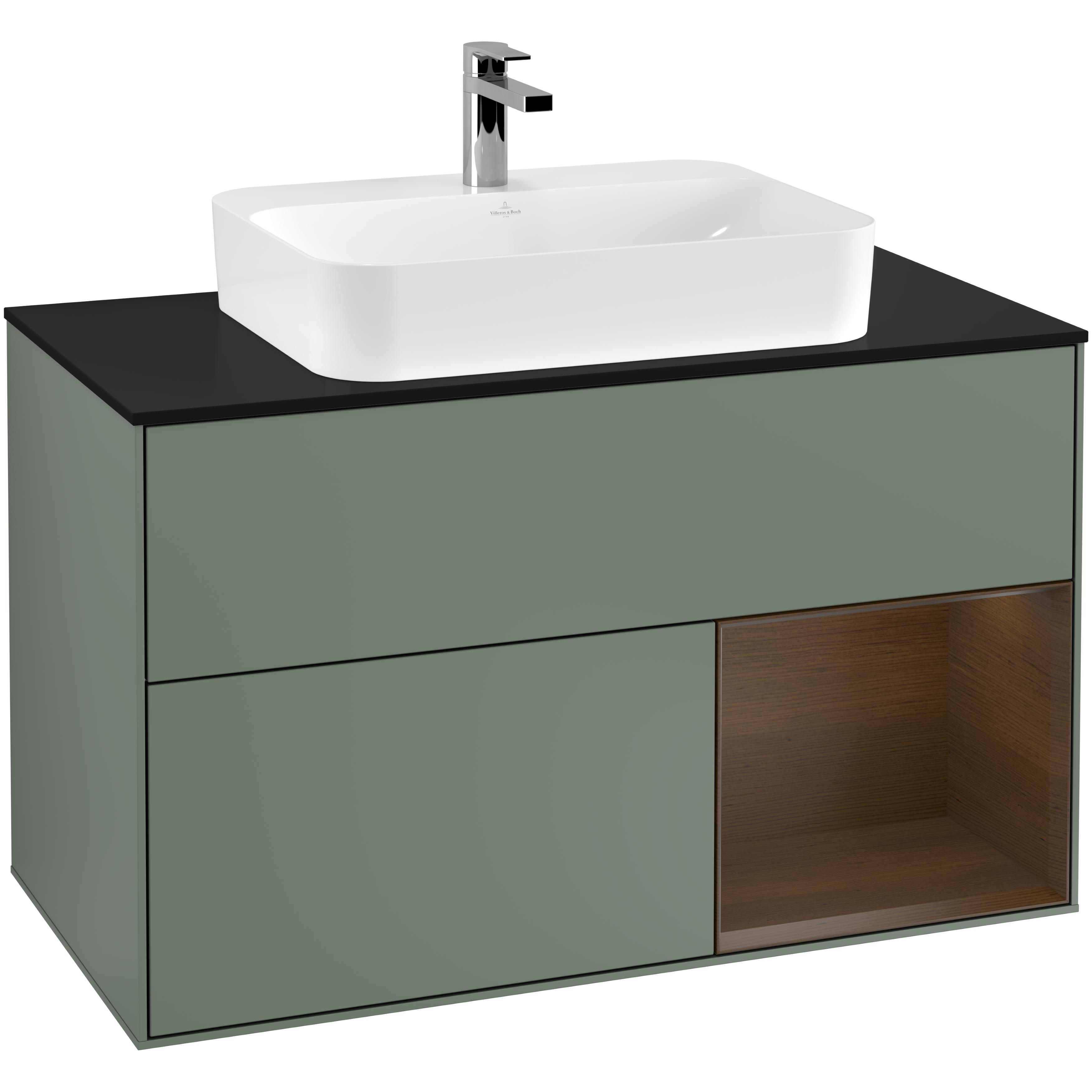 Tvättställsskåp Villeroy & Boch Finion med 2 Lådor Hylla och Bänkskiva för Ytmonterat Tvättställ
