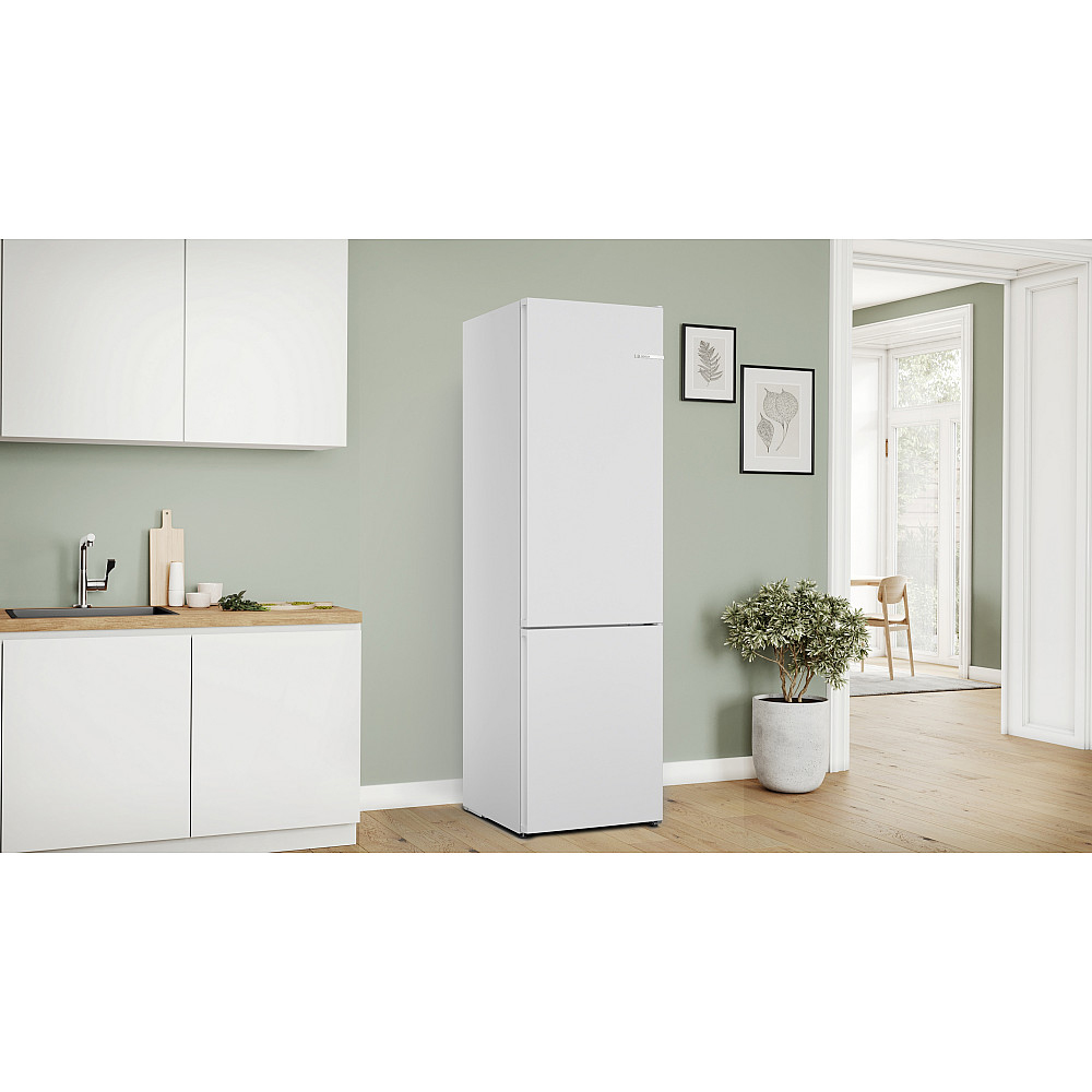 Frittstående Kjøleskap/Fryser Bosch Serie 4 KGN392WDF Hvit Med Smart Oppbevaring