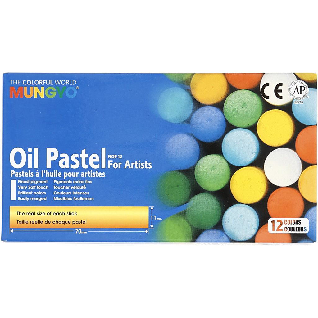 Oljepastell Creativ Company Mungyo Ass Farger 7 cm Tykkelse 11 mm 1 Pk