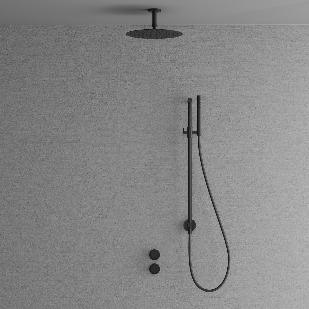 Takduschset Scandtap Steel Harmonized 5Y för Inbyggnad | badrum - duscharmatur - takdusch | KakelKungen