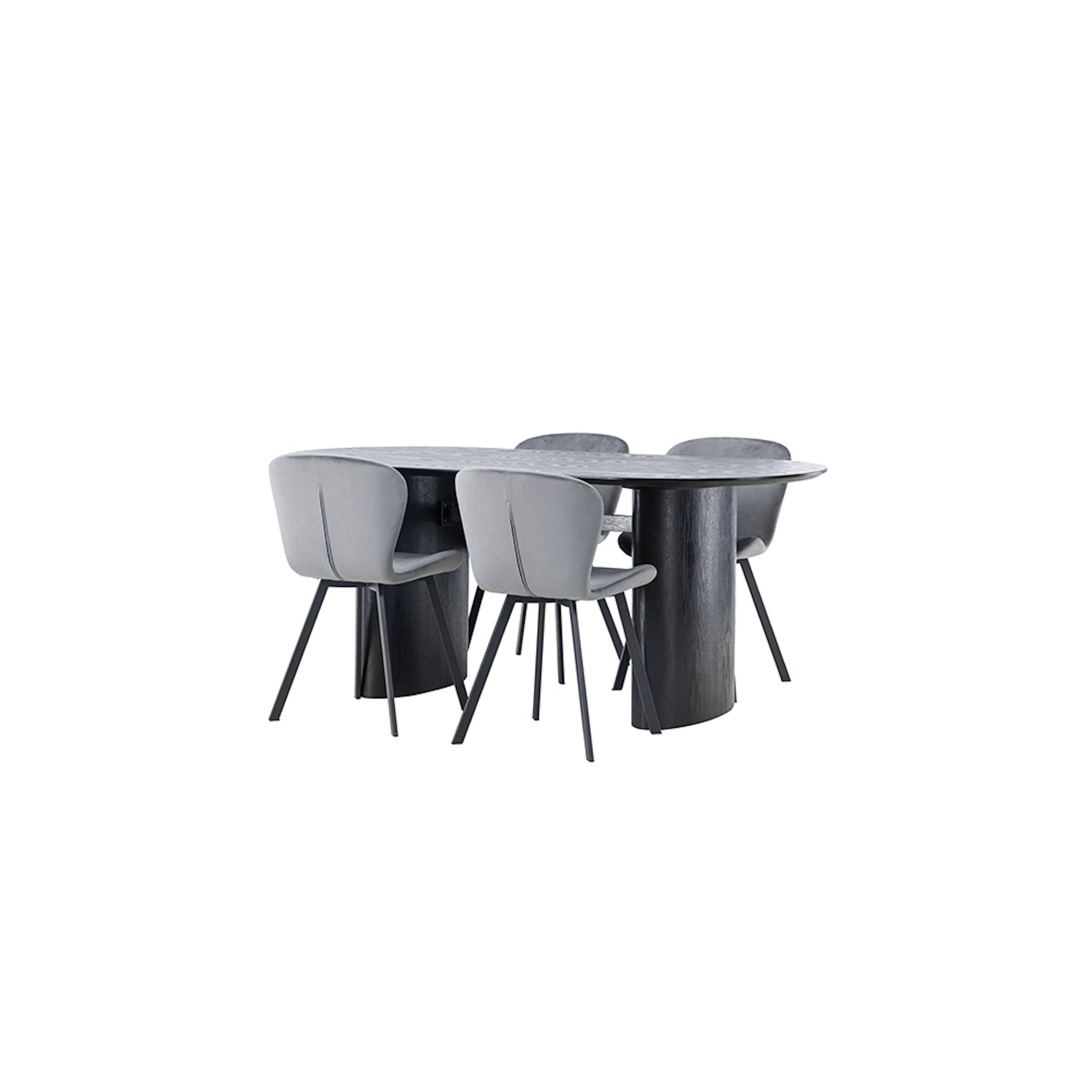 Spisegruppe Venture Home Isolde med 4 stk Lilja Stoler