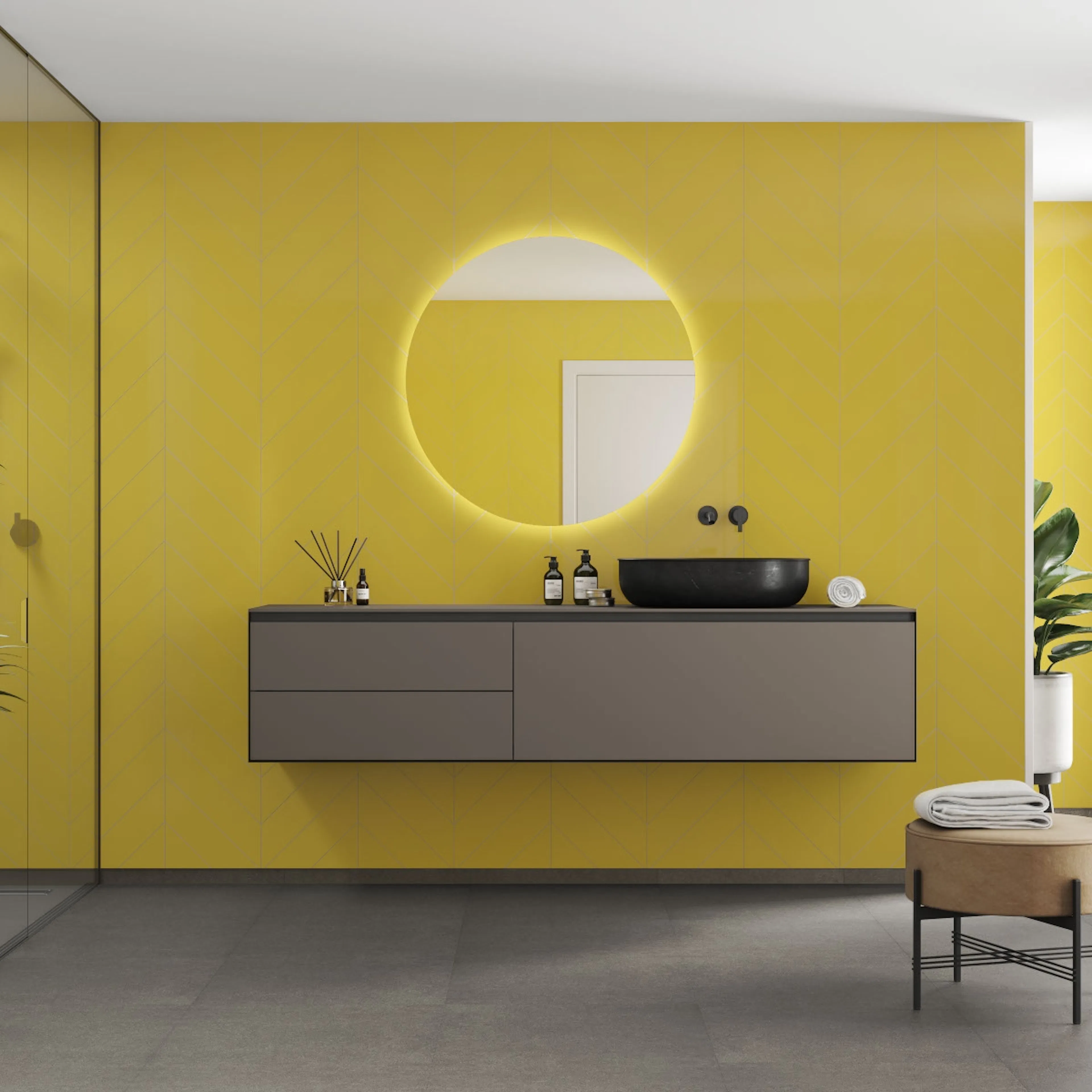 Baderomspanel Fibo 5223-M78 Yellow