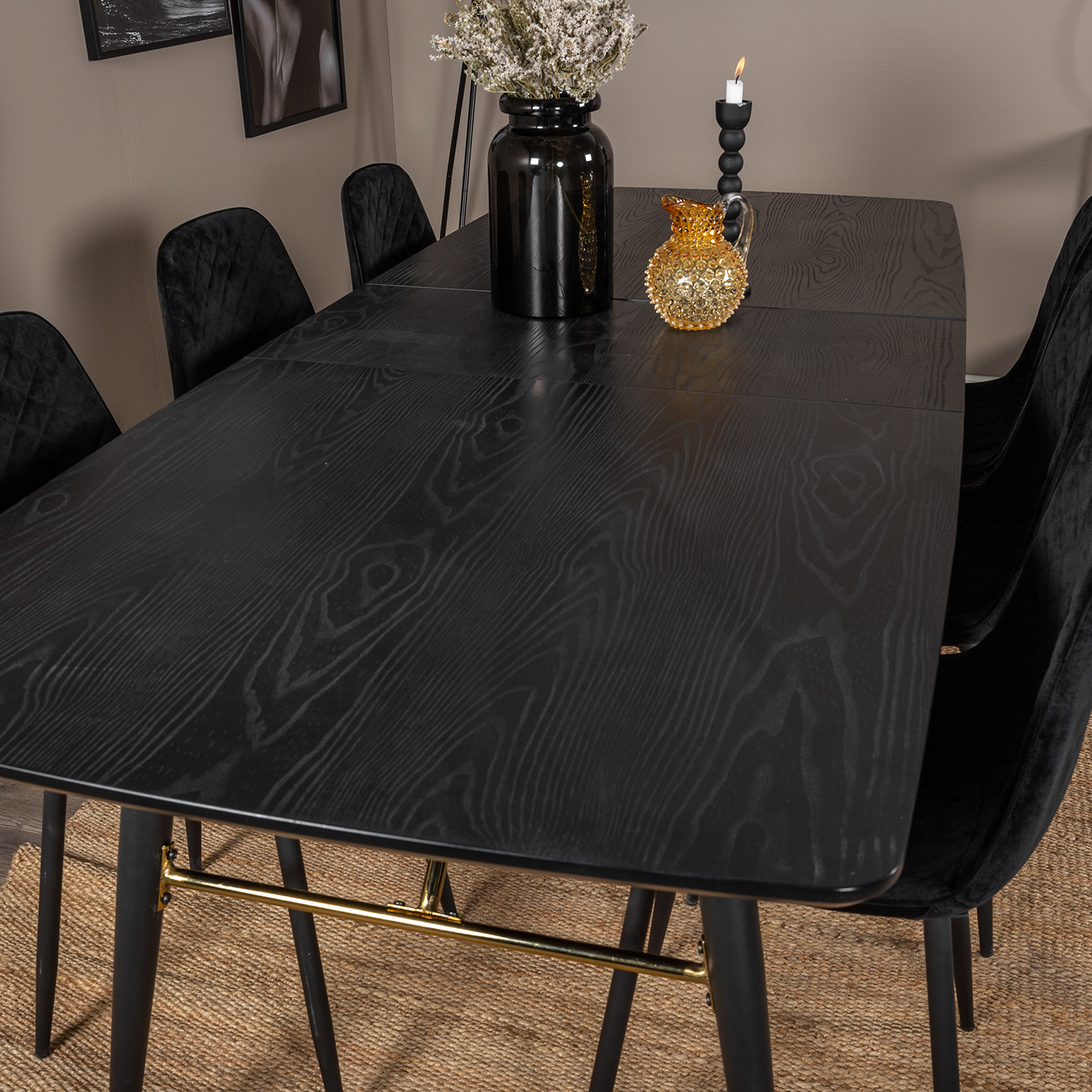 Spisegruppe Venture Home Gold med 6 Polar Stoler