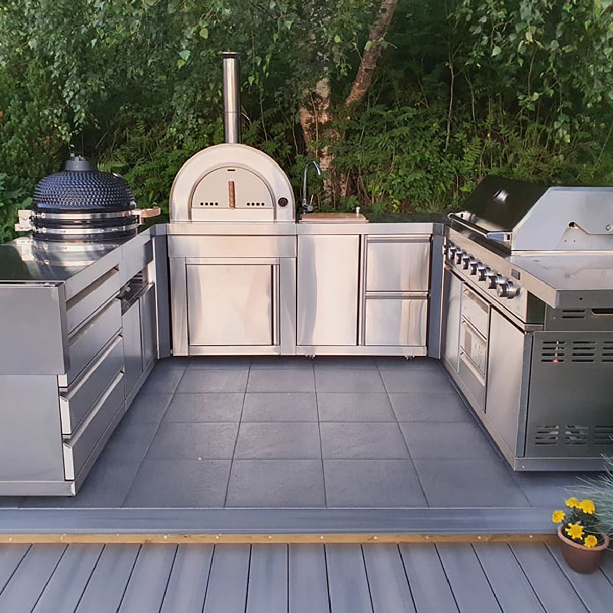 Pizzaovn Modul Myoutdoorkitchen Stainless Collection Naples Vedfyrt