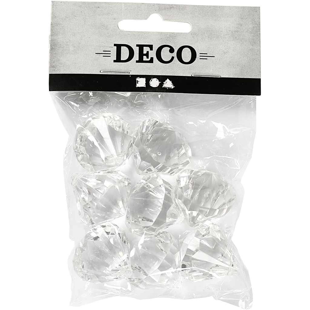 Prismer Creativ Company Blank Transparent Str 27x30 mm Hullstr 2,5 mm 8 St/1 Pk